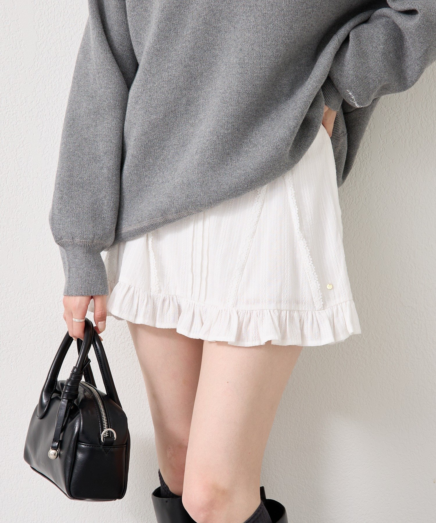 mystic(ミスティック) コットンフリルミニスカート