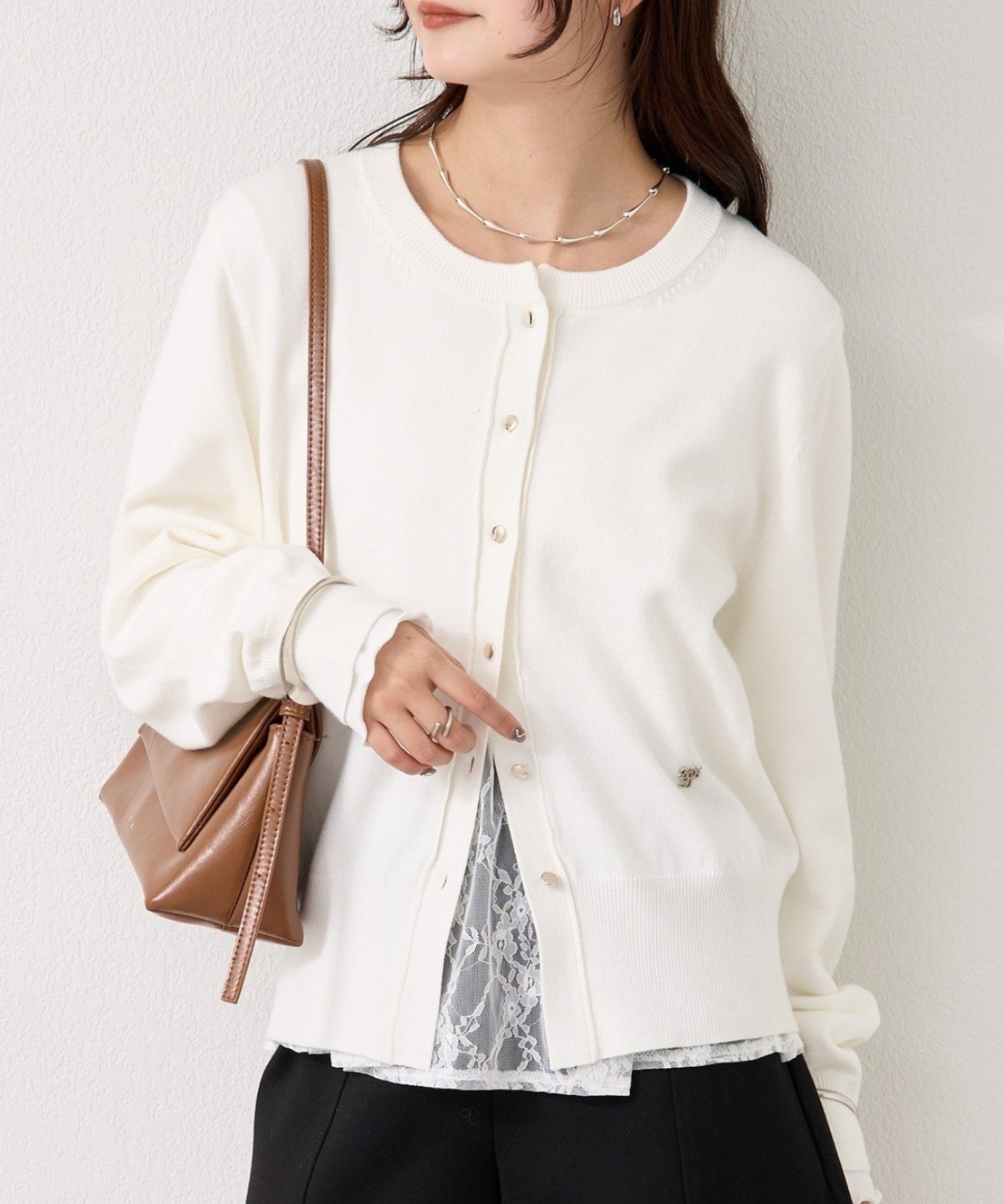 mystic(ミスティック) チャーム付きデイリーカーディガン