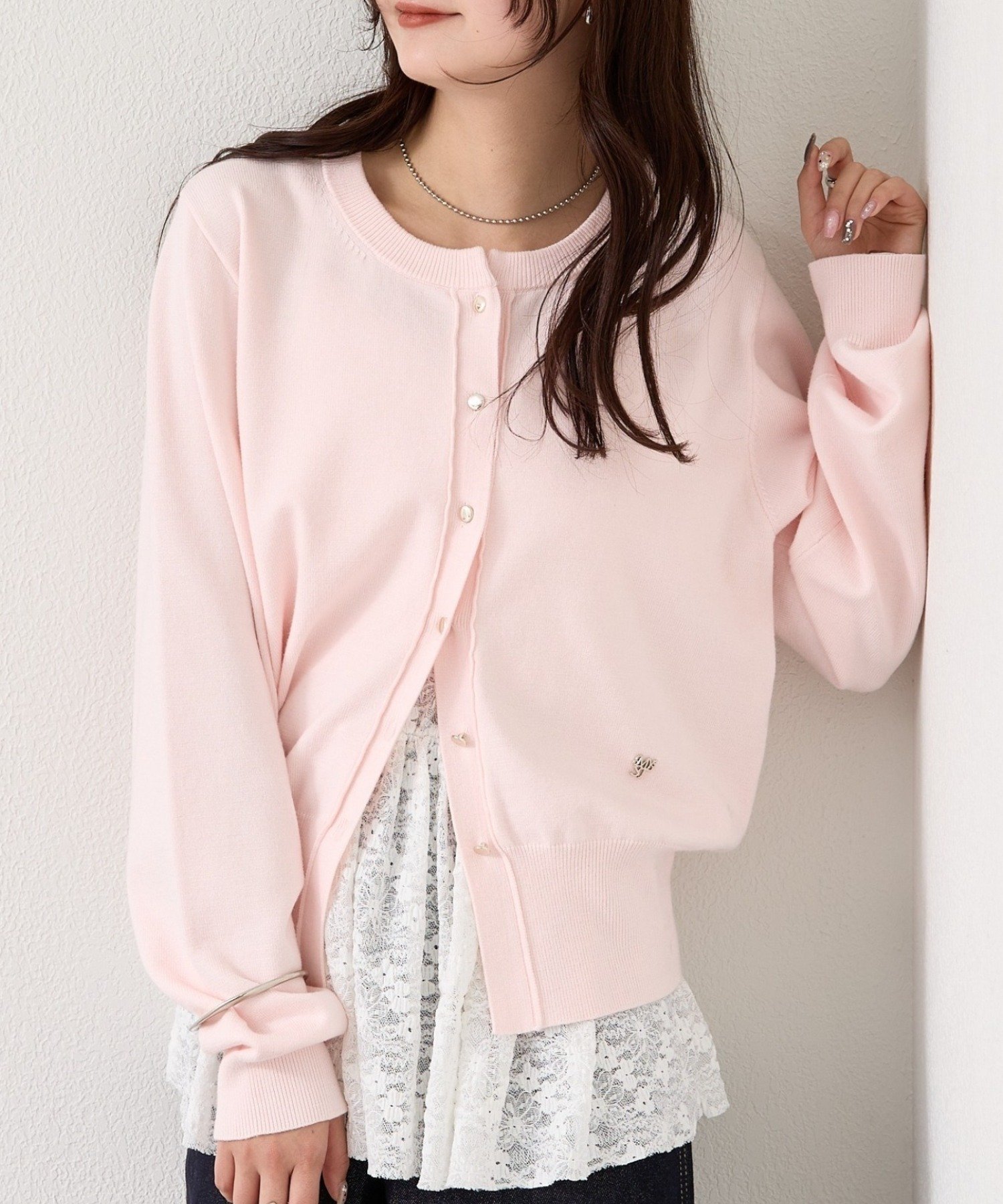 mystic(ミスティック) チャーム付きデイリーカーディガン
