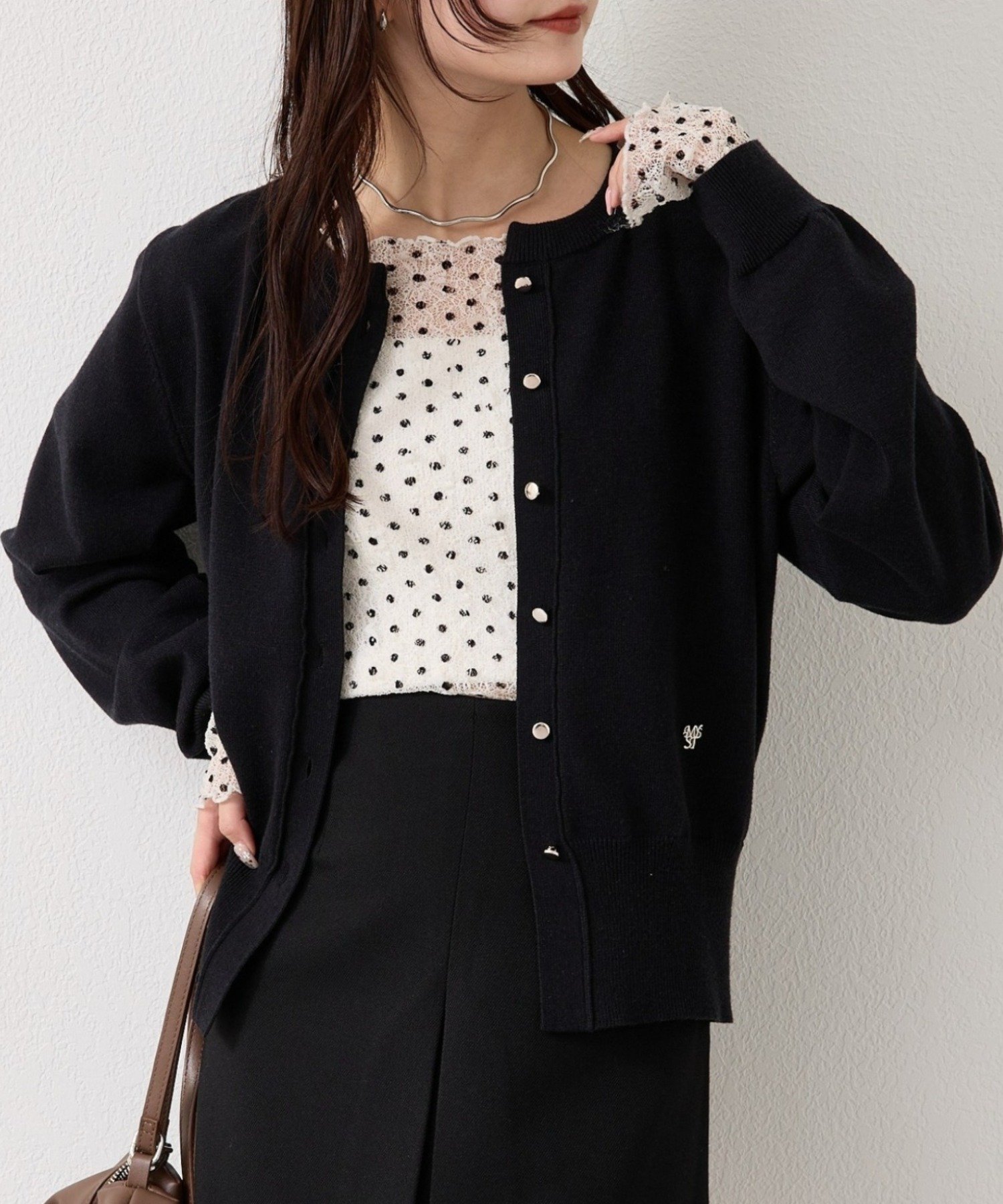 mystic(ミスティック) チャーム付きデイリーカーディガン