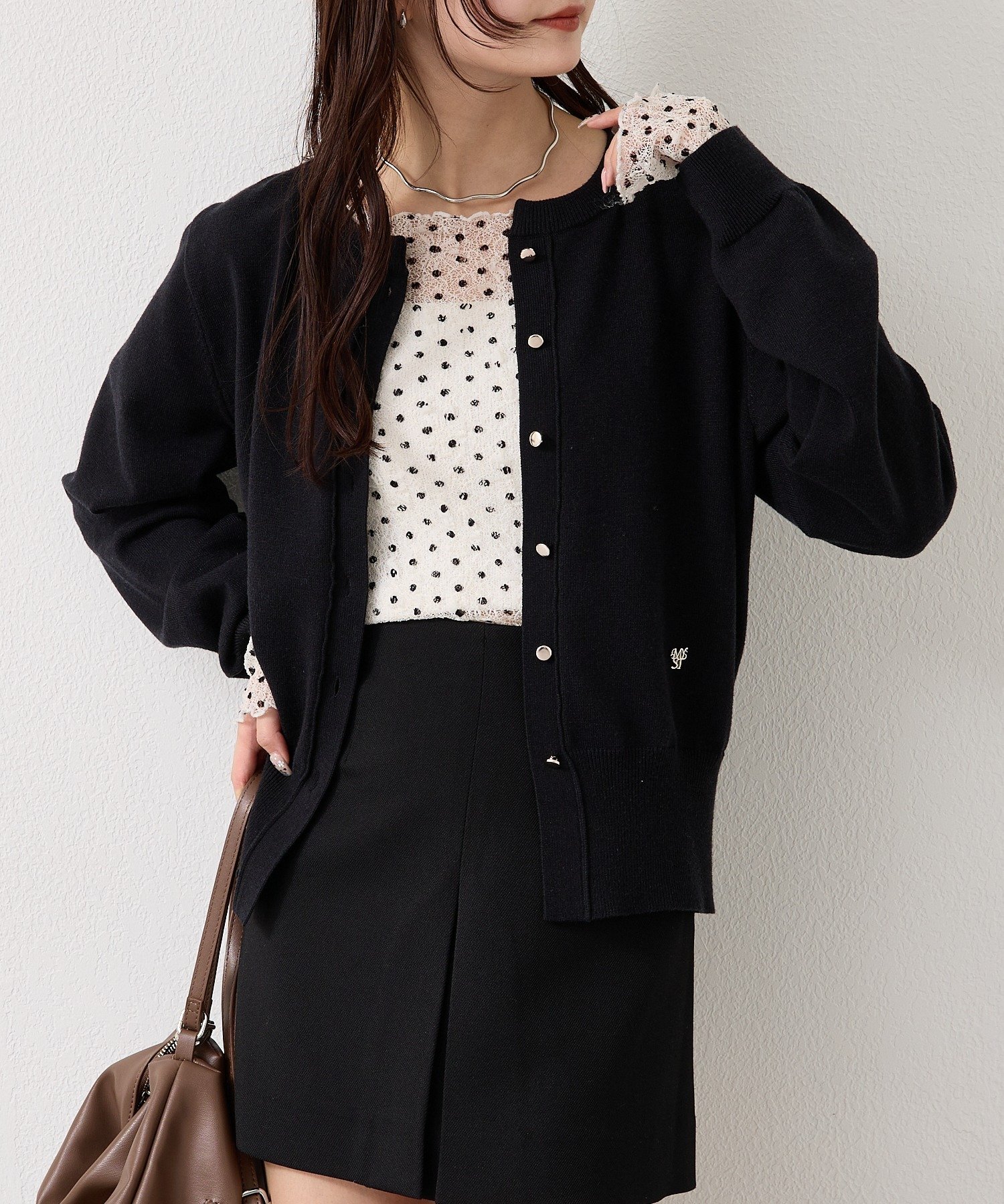 mystic(ミスティック) チャーム付きデイリーカーディガン