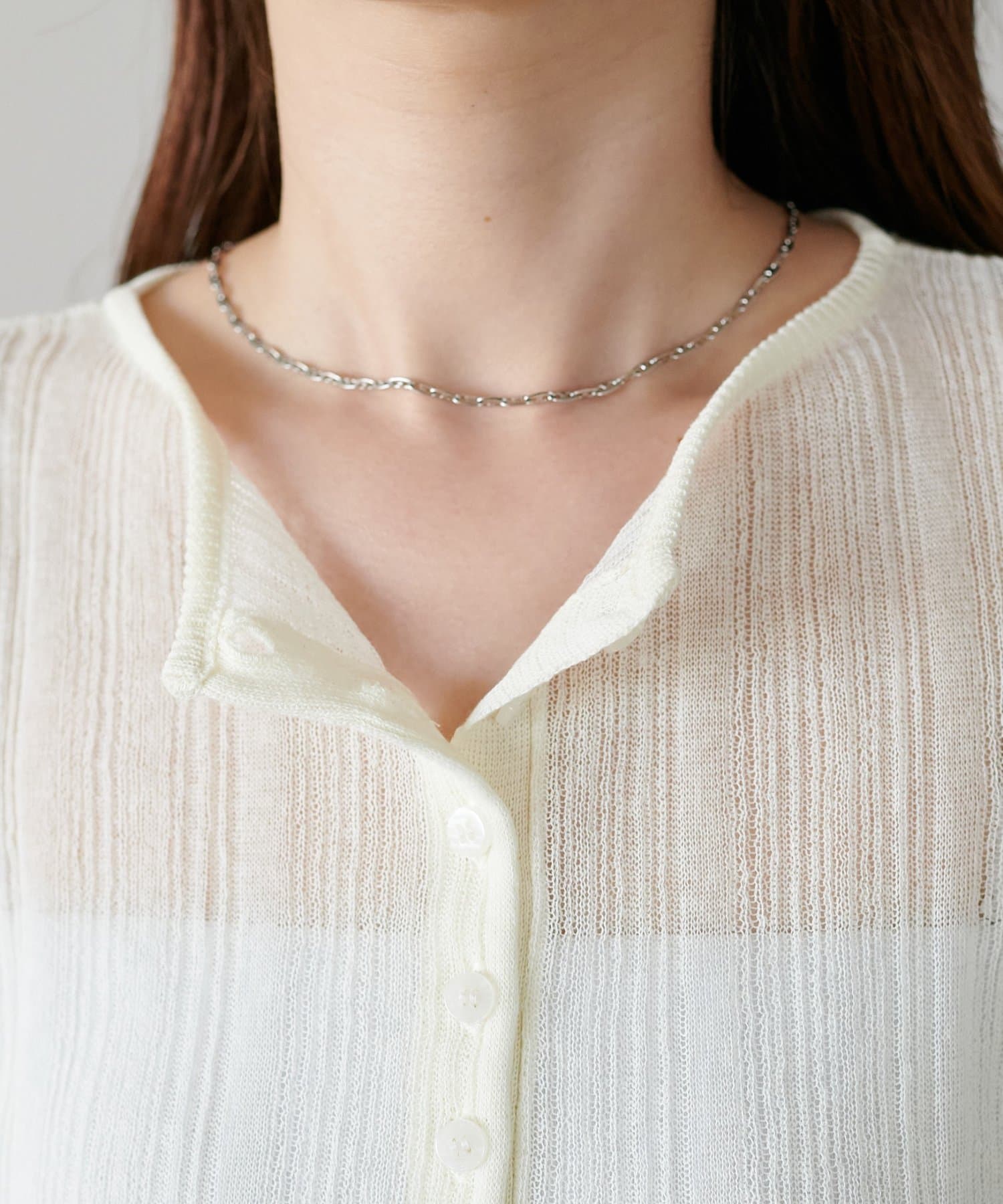 OUTLET(アウトレット) 【Discoat】シアーニットリブヘンリー5分袖