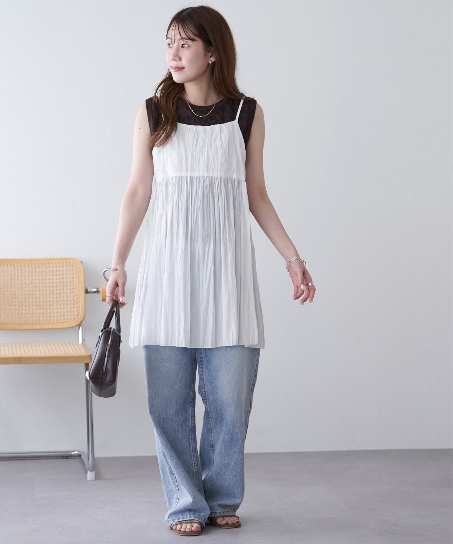 OUTLET(アウトレット) 【Discoat】スカシノースリーブベスト