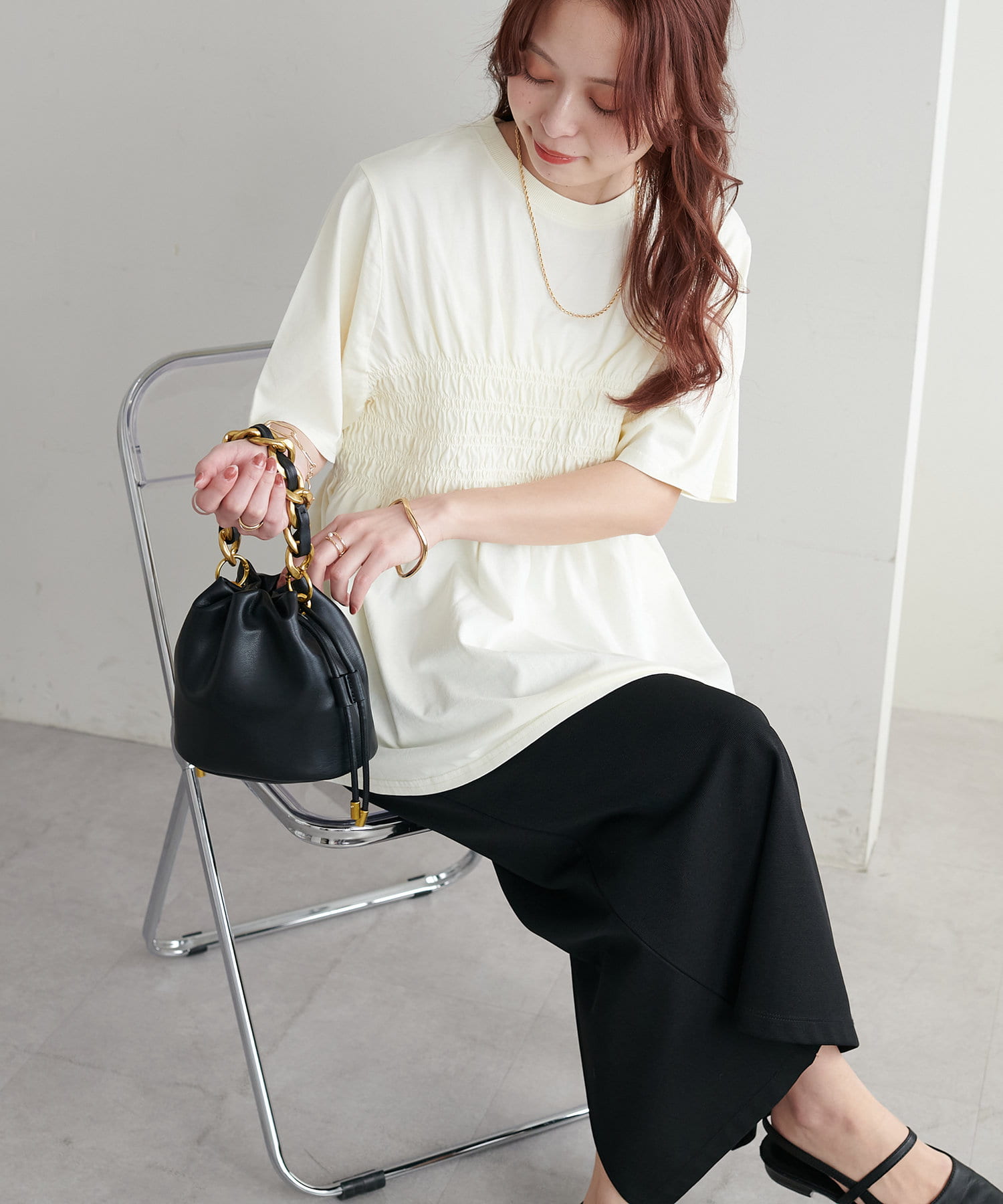 OUTLET(アウトレット) 【Discoat】ピグメントシャーリングTシャツ