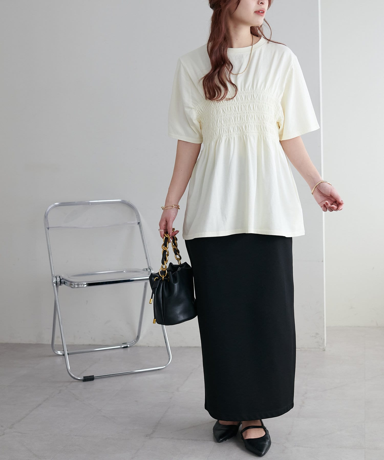 OUTLET(アウトレット) 【Discoat】ピグメントシャーリングTシャツ