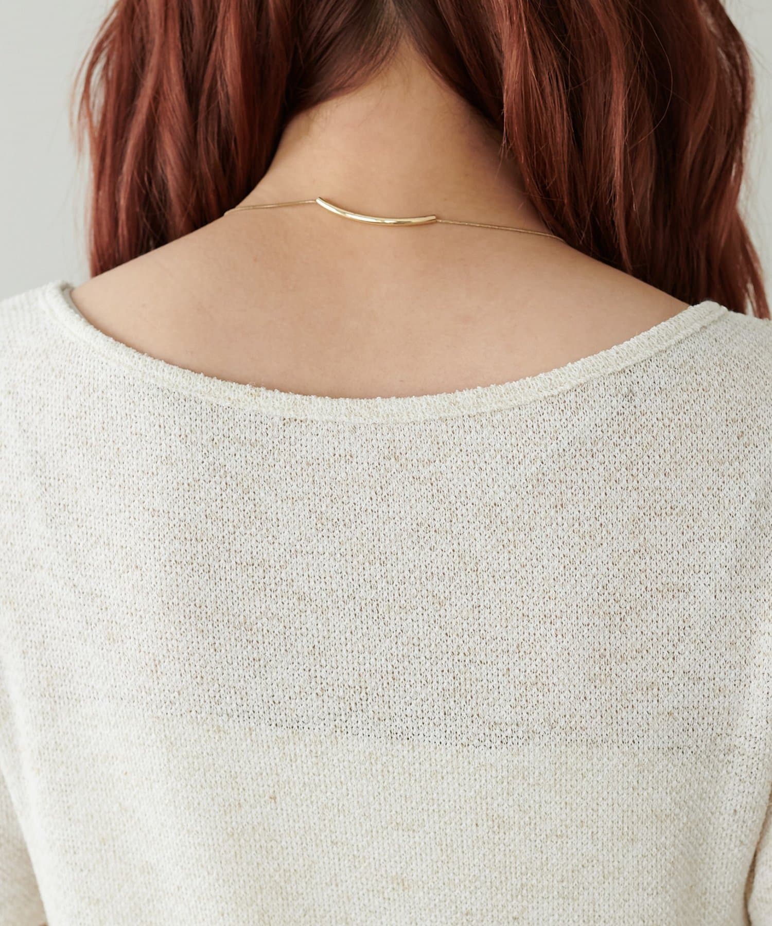 OUTLET(アウトレット) 【Discoat】ニットソー2WAYワンショル5分袖