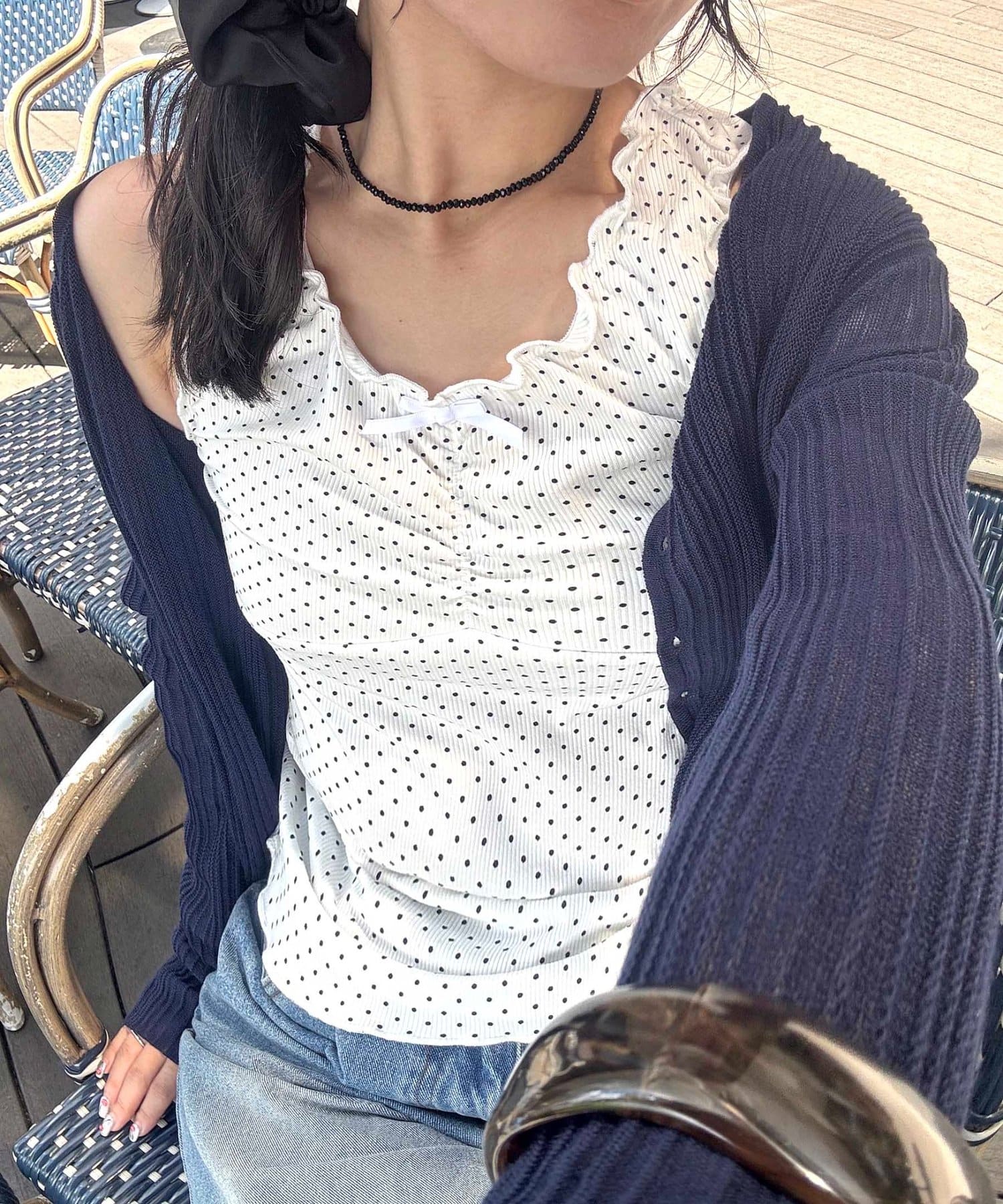 OUTLET(アウトレット) 【Discoat】【umm.】メロー前リボンタンク