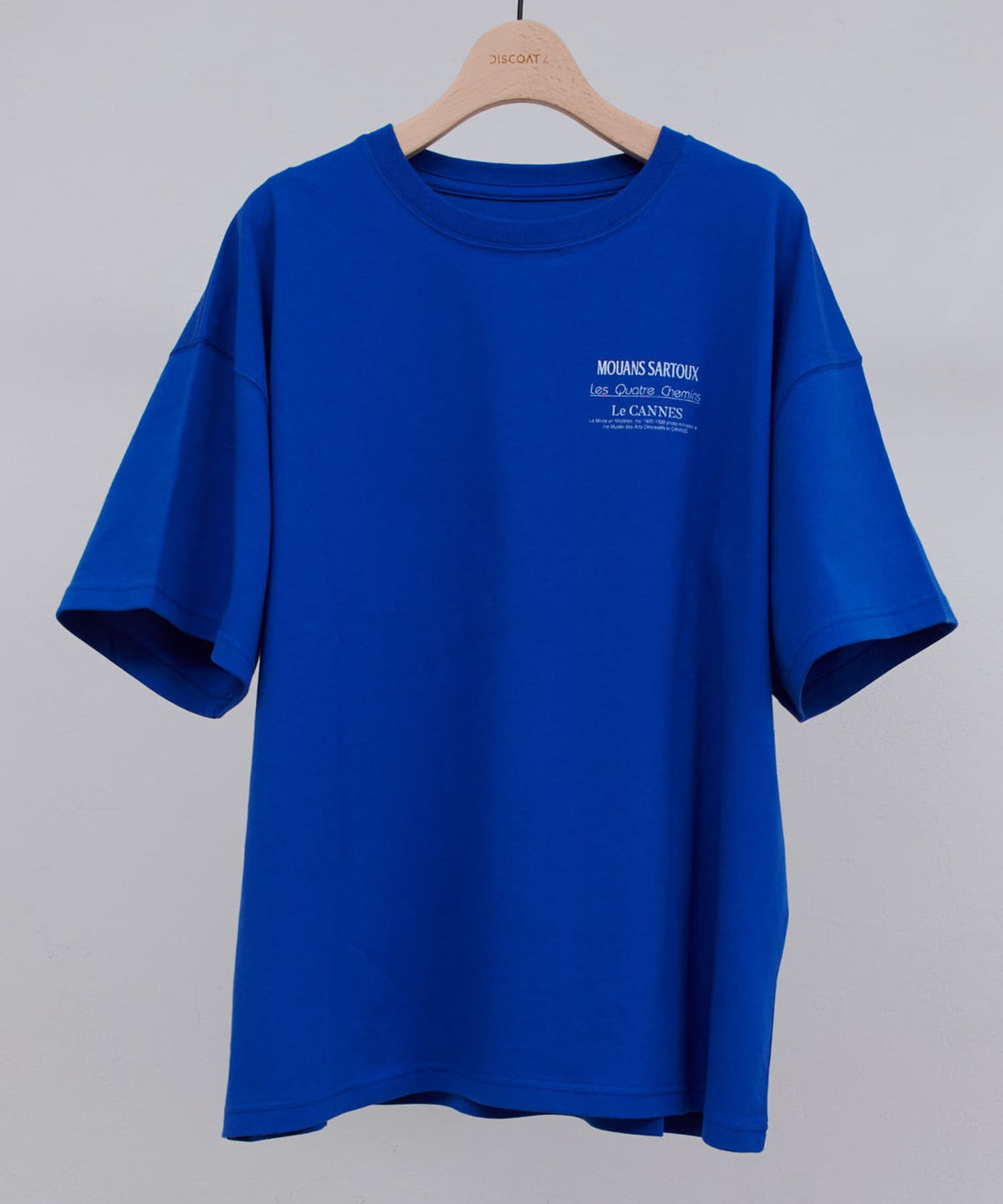 OUTLET(アウトレット) 【Discoat】【ユニセックス】ミックスフォントバックグラフィックTシャツ