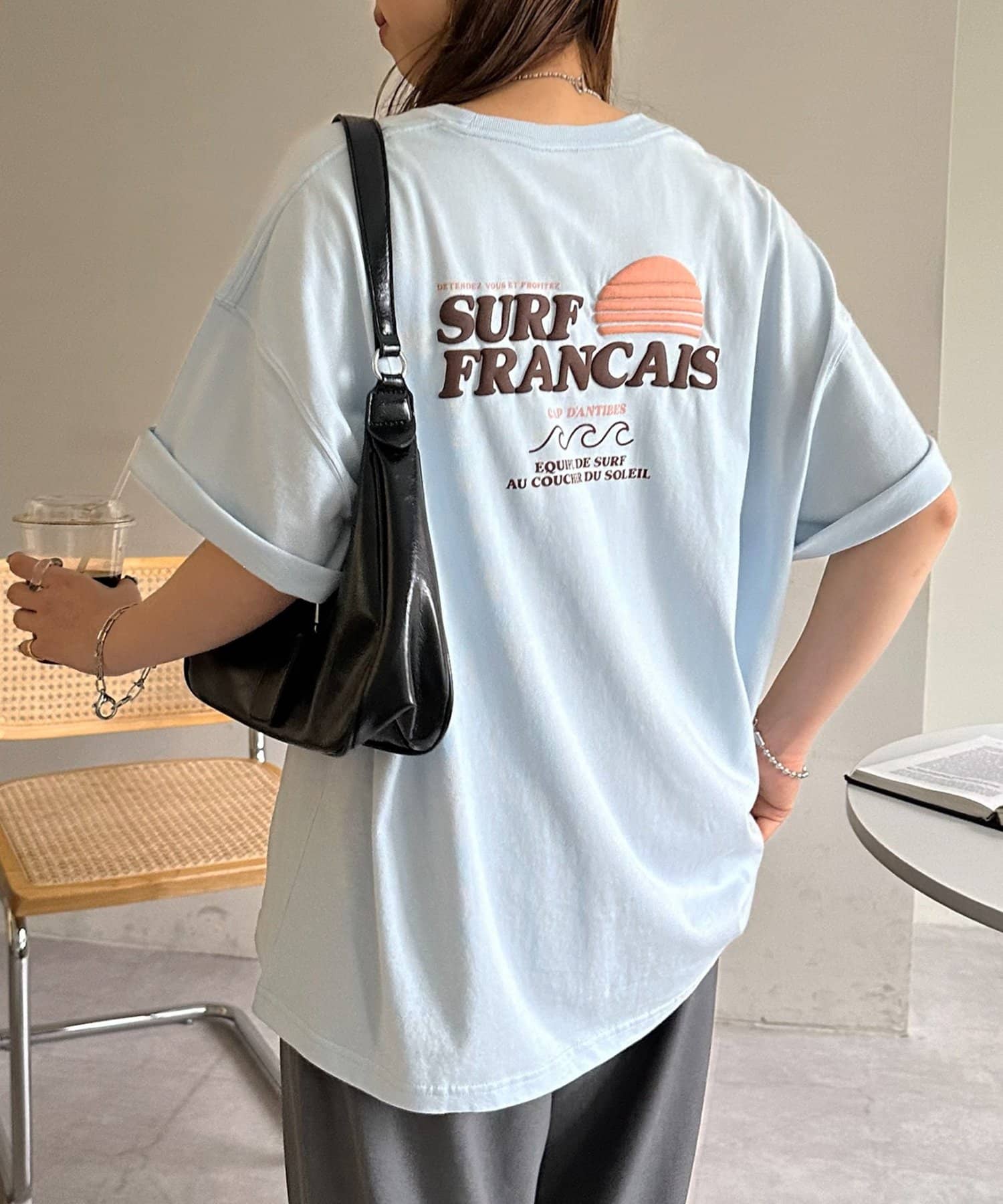 OUTLET(アウトレット) 【Discoat】【ユニセックス】サーフグラフィックTシャツ