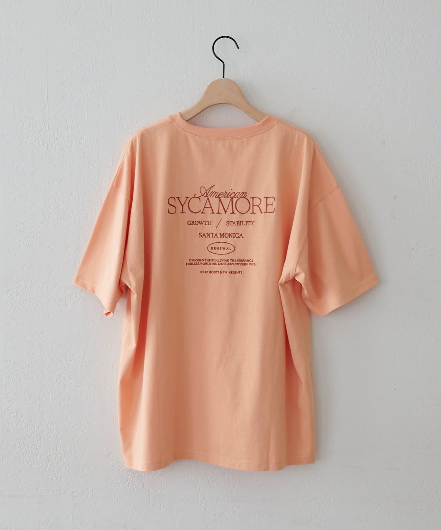 OUTLET(アウトレット) 【Discoat】カラー刺繍ロゴTシャツ