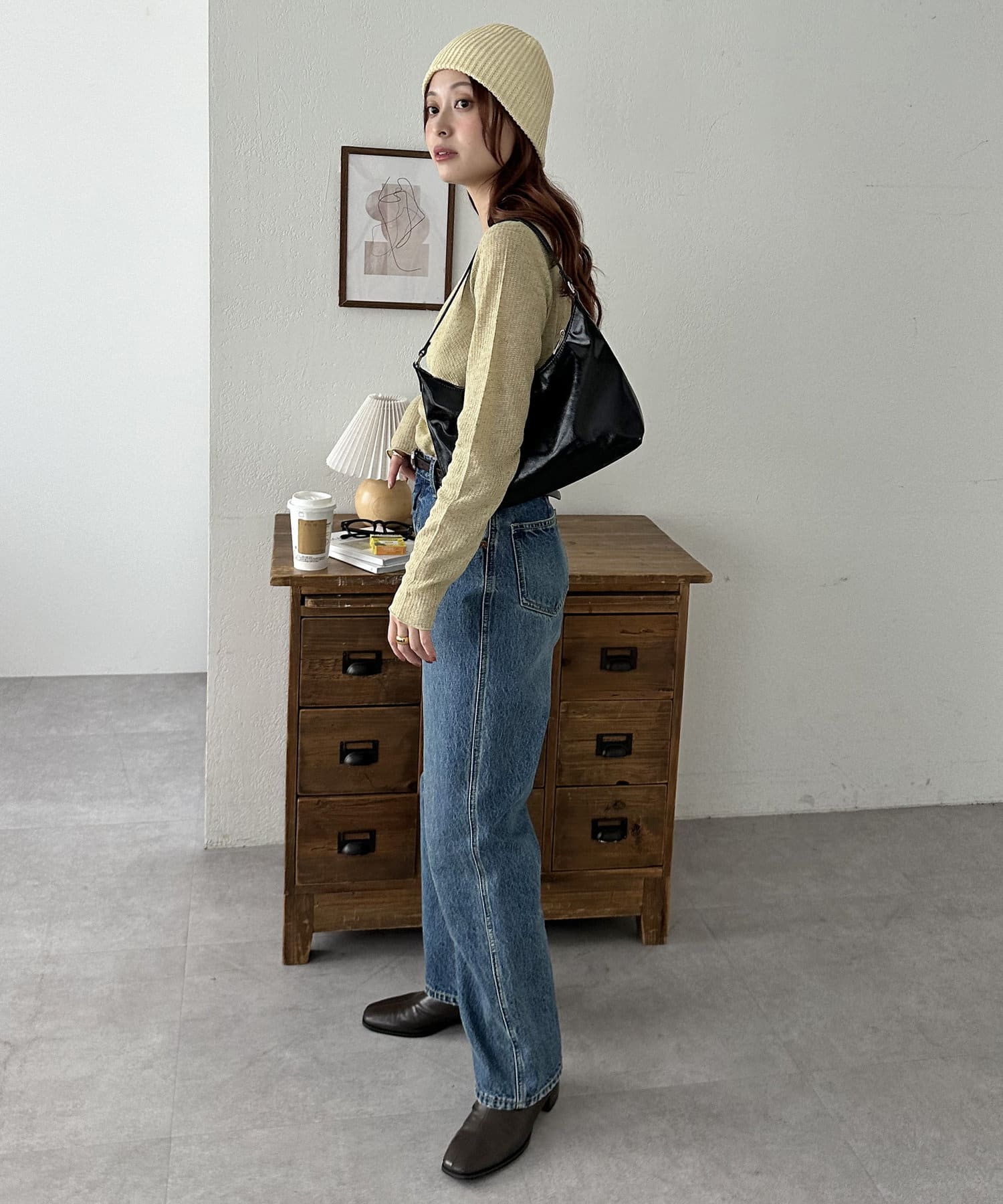 OUTLET(アウトレット) 【Discoat】バイカラーリブビーニー