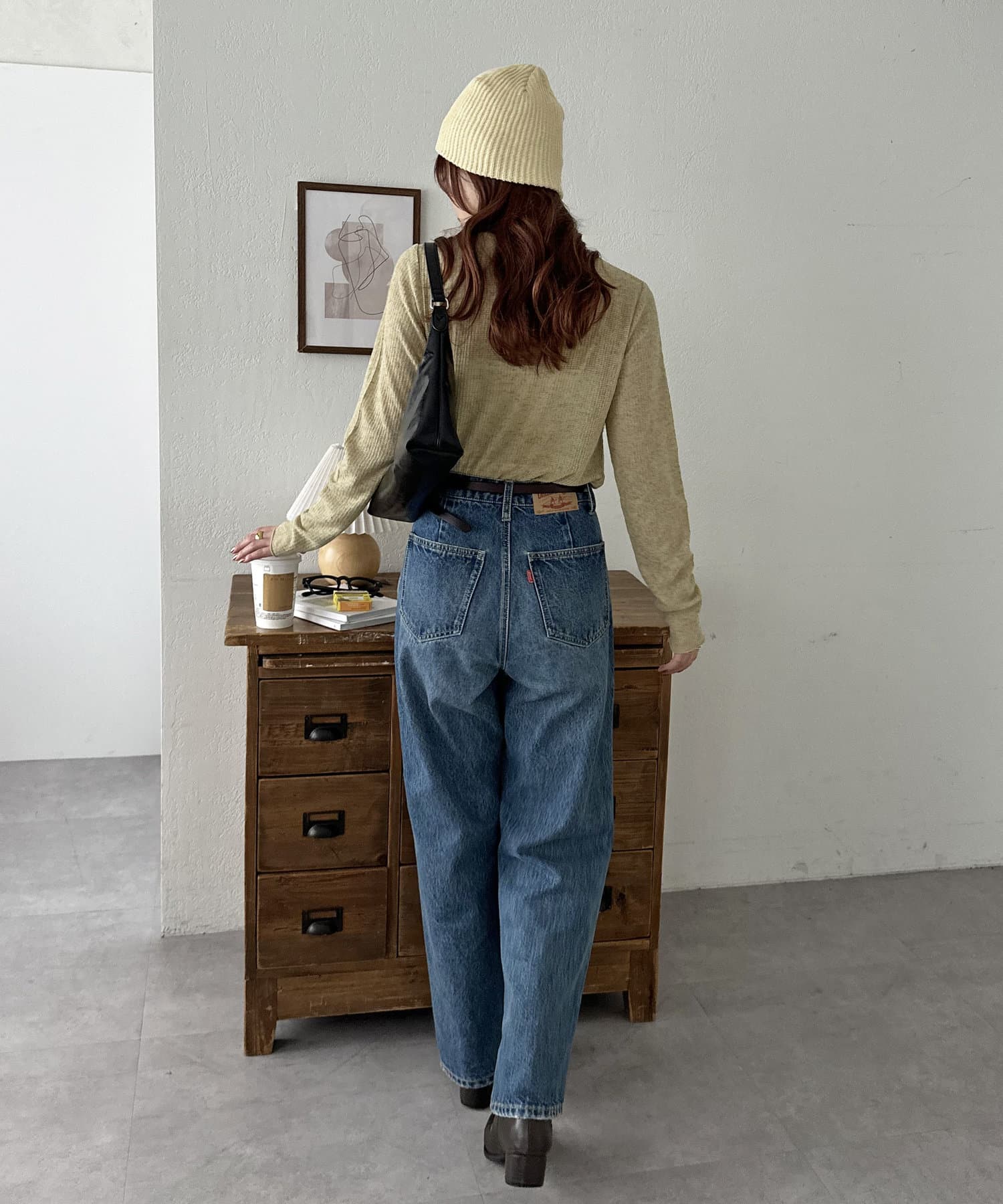 OUTLET(アウトレット) 【Discoat】バイカラーリブビーニー