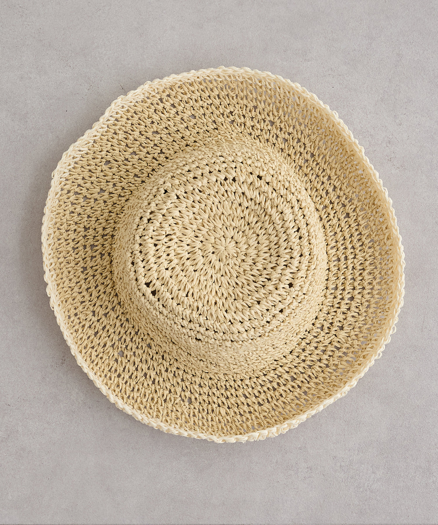 OUTLET(アウトレット) 【Discoat】ライン細編みペーパーハット