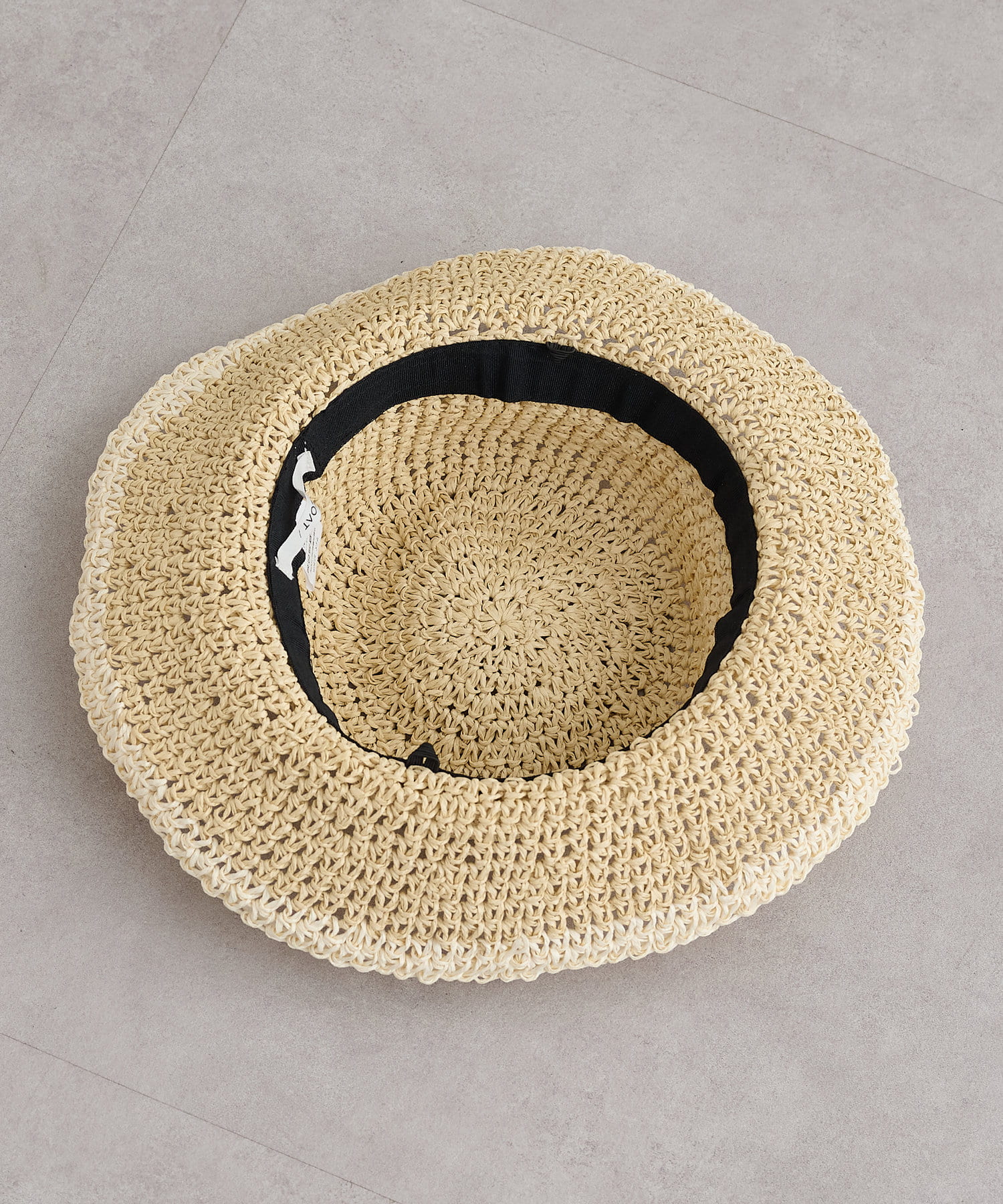 OUTLET(アウトレット) 【Discoat】ライン細編みペーパーハット