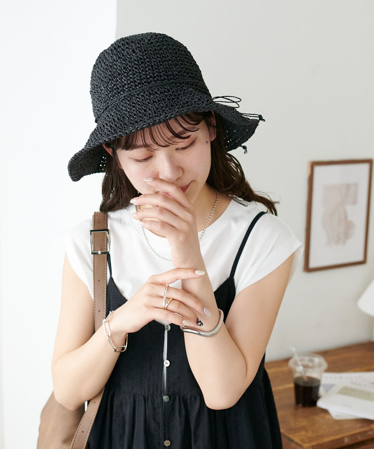 OUTLET(アウトレット) 【Discoat】細編みペーパーハット