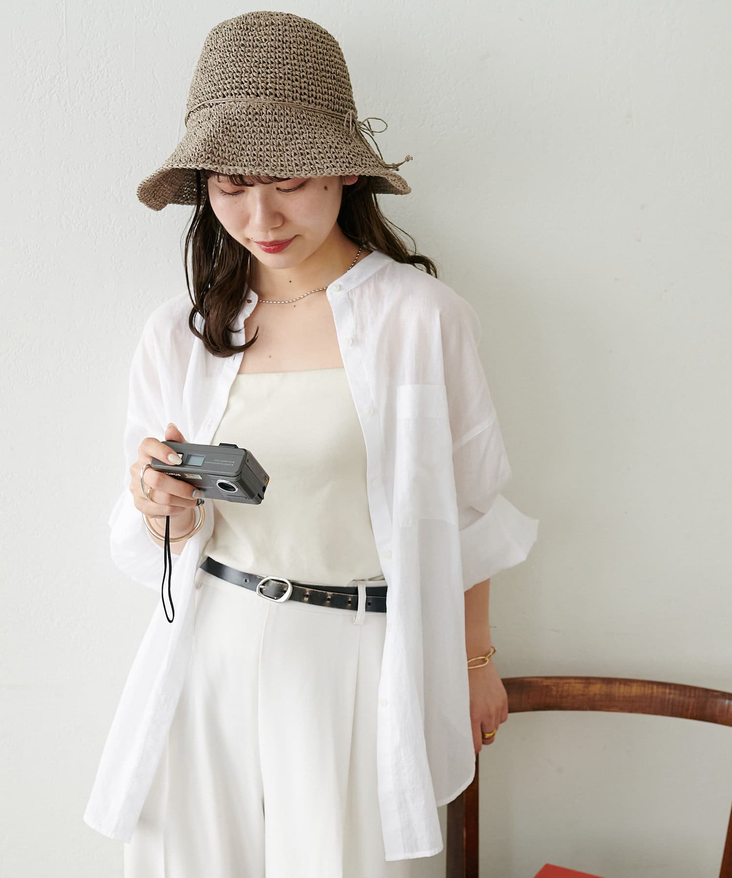 OUTLET(アウトレット) 【Discoat】細編みペーパーハット