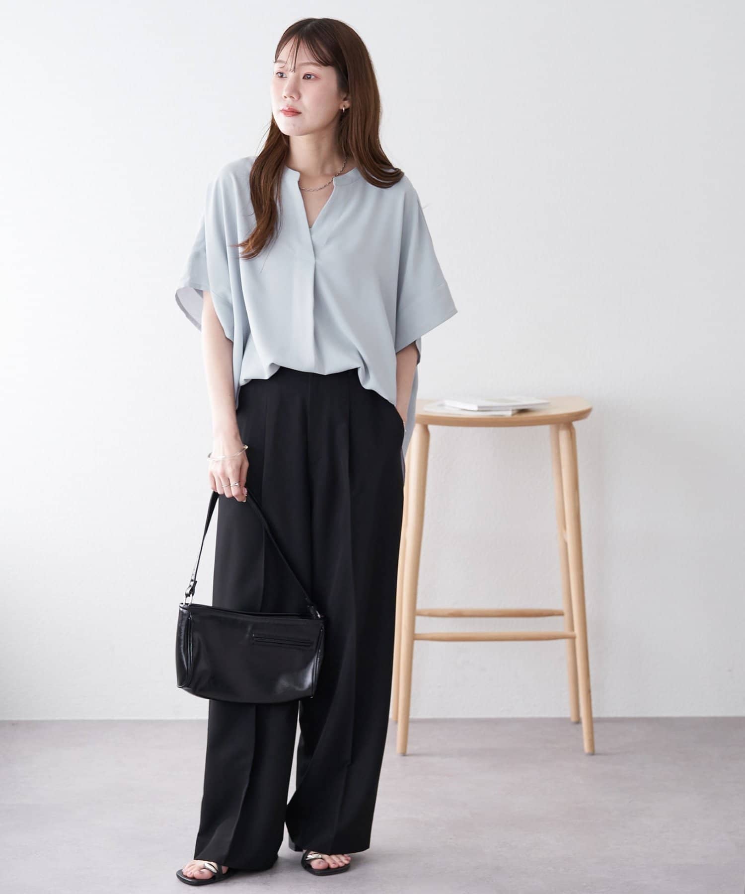 OUTLET(アウトレット) 【Discoat】キレイメスキッパーブラウス