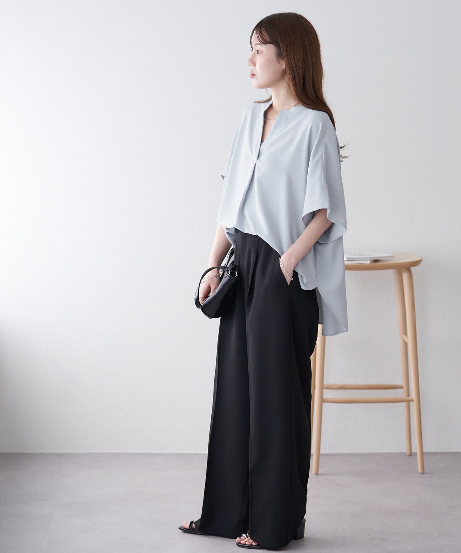 OUTLET(アウトレット) 【Discoat】キレイメスキッパーブラウス