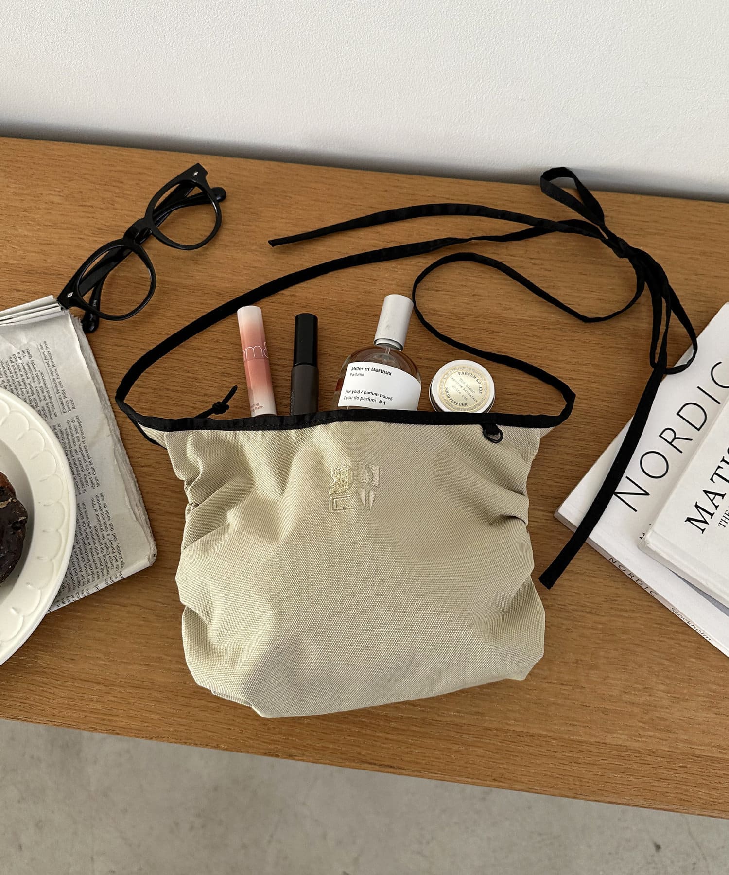 OUTLET(アウトレット) 【Discoat】サイドギャザーミニショルダーバッグ