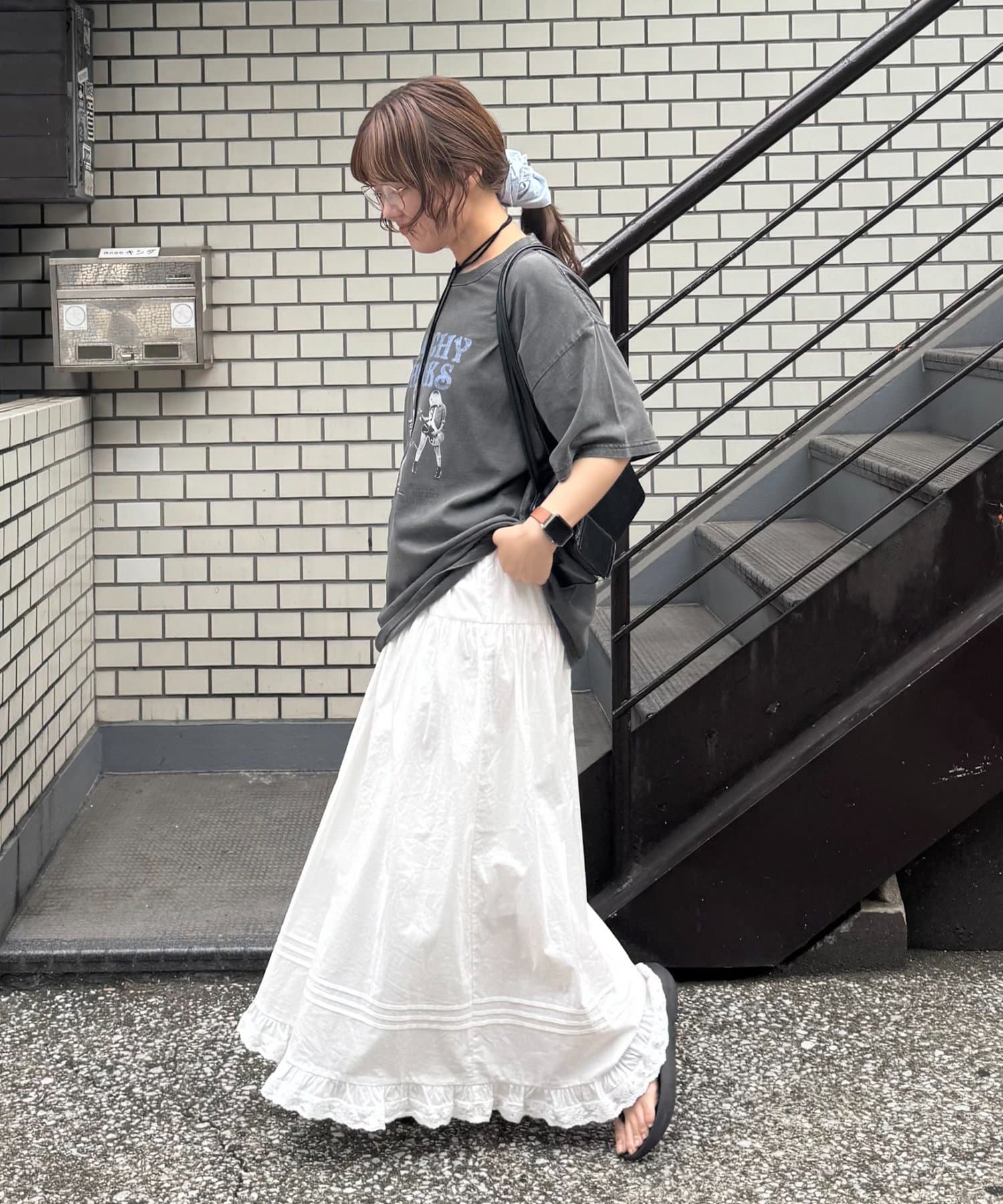 OUTLET(アウトレット) 【Discoat】【umm.】ピンタックレースフレアスカート