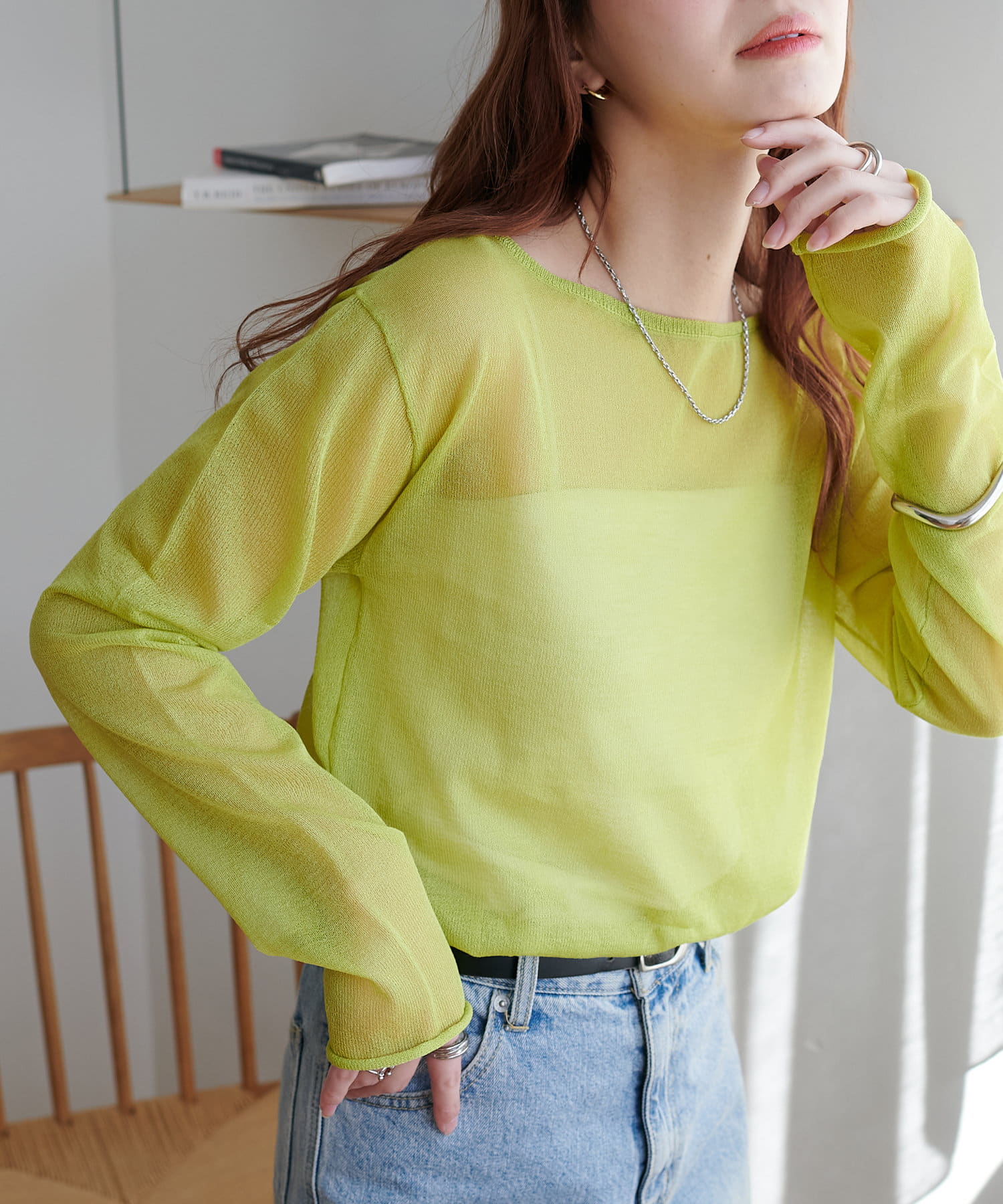 OUTLET(アウトレット) 【Discoat】シアーワンショルプルオーバー