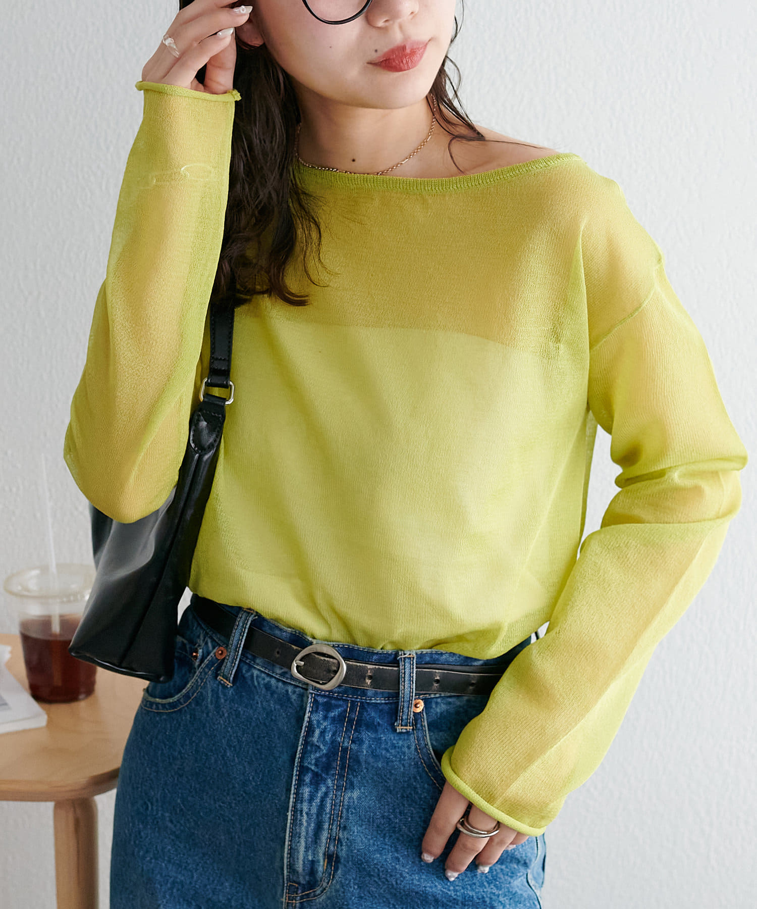 OUTLET(アウトレット) 【Discoat】シアーワンショルプルオーバー