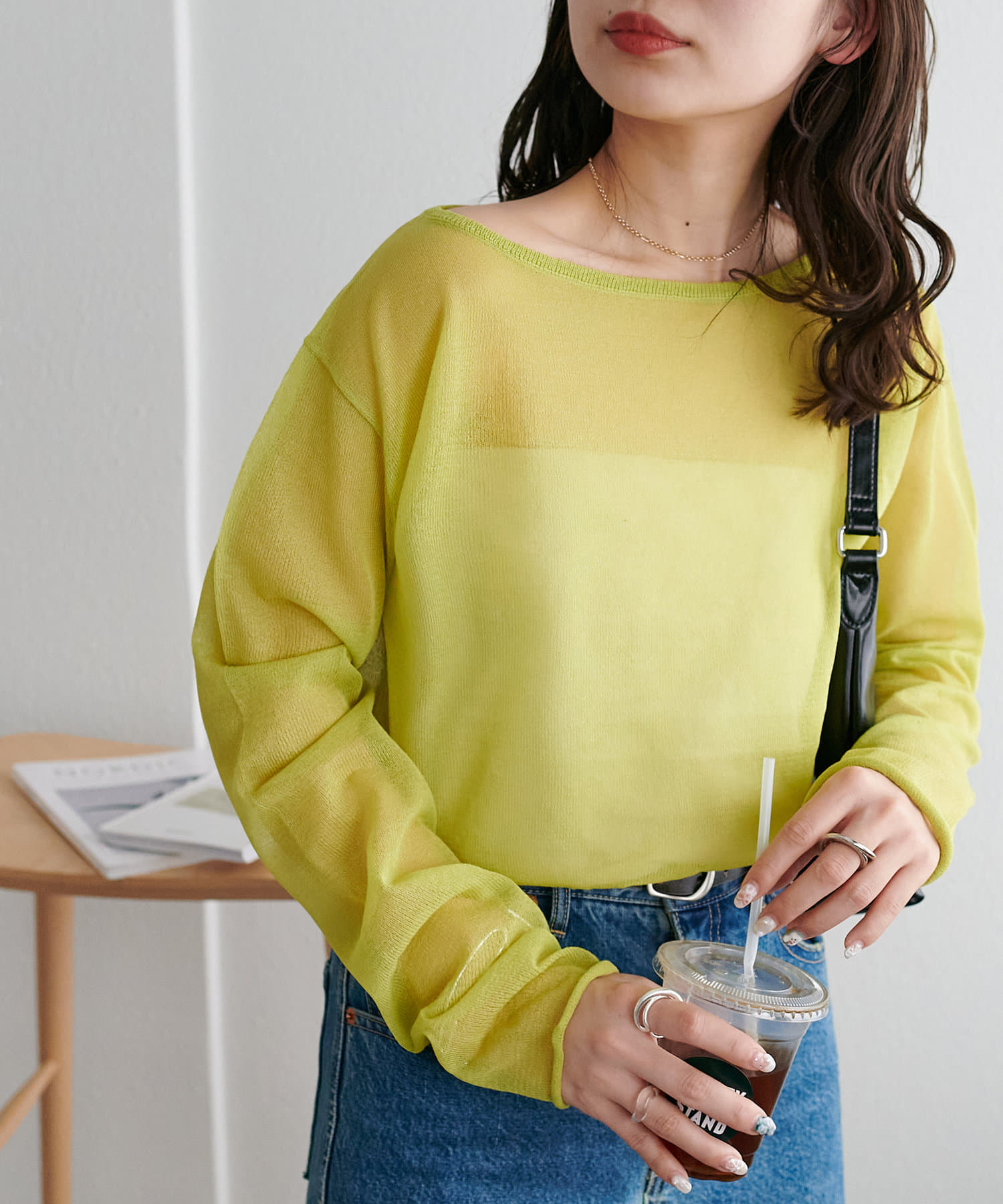 OUTLET(アウトレット) 【Discoat】シアーワンショルプルオーバー