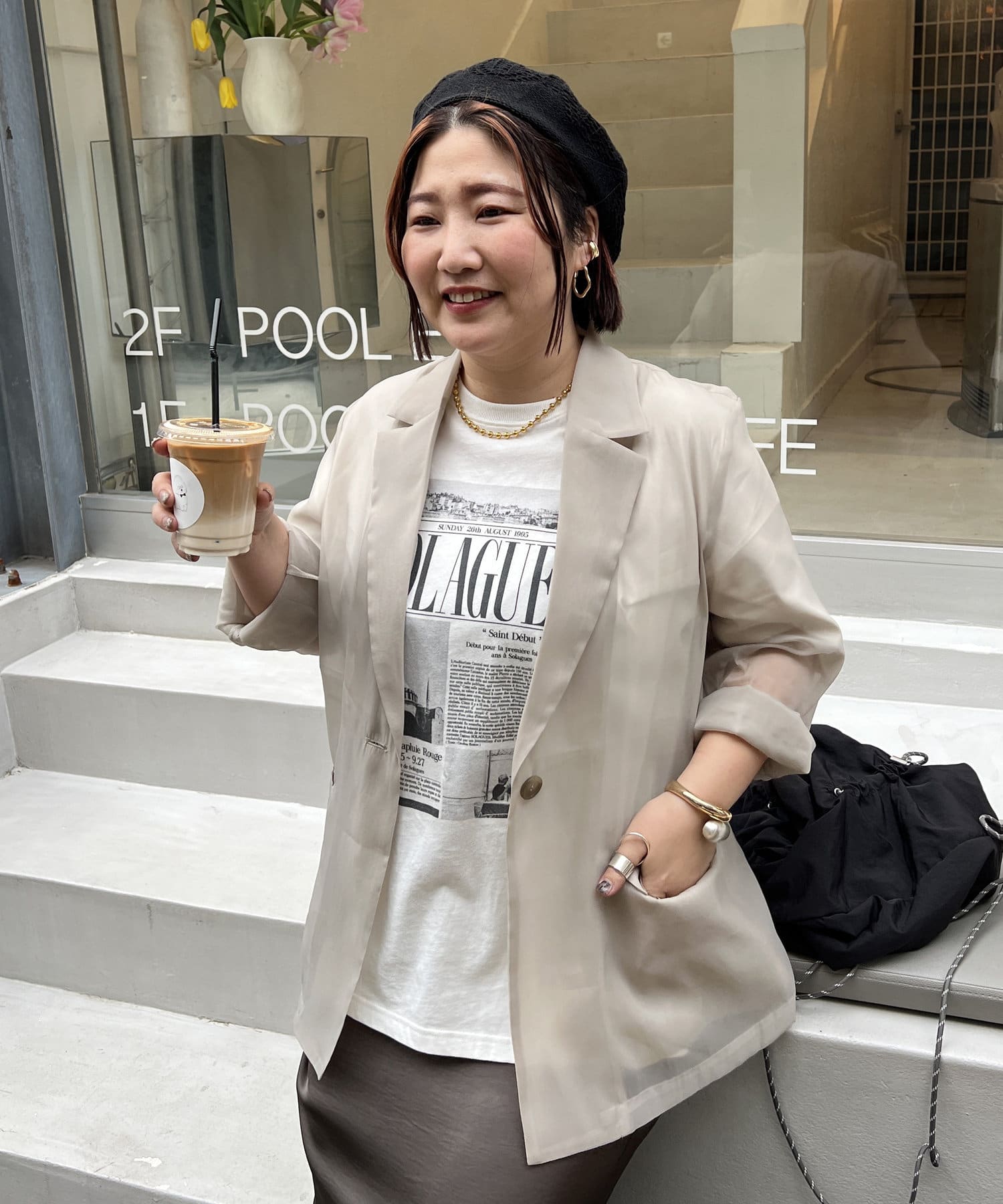 OUTLET(アウトレット) 【Discoat】オシャ見えテーラードジャケット