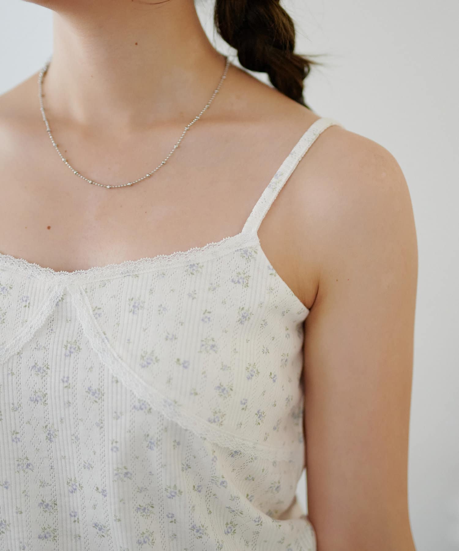 OUTLET(アウトレット) 【Discoat】【umm.】小花柄パターンメッシュアンサンブル