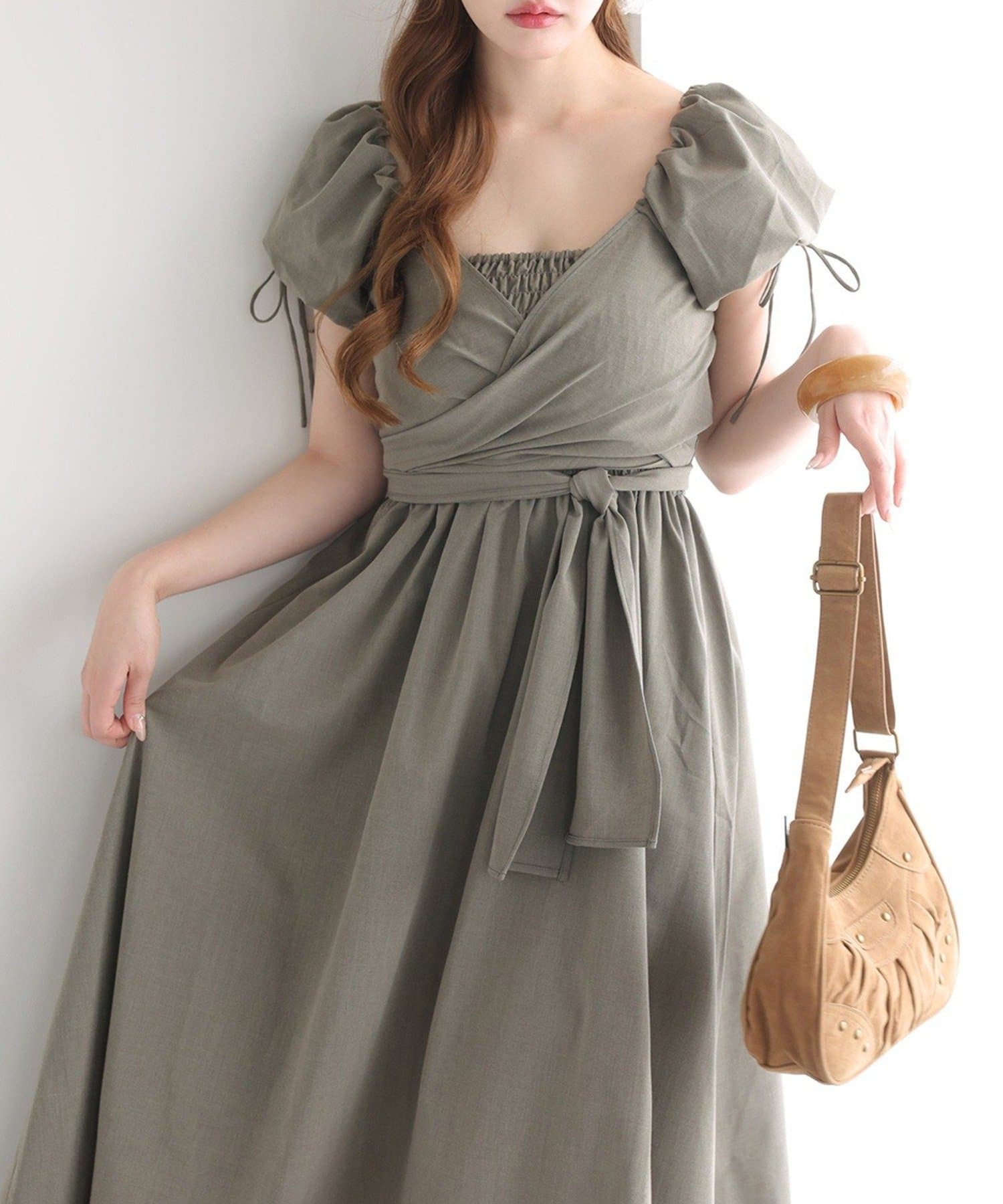 NICE CLAUP / OLIVE des OLIVE OUTLET(ナイスクラップ  / オリーブ デ オリーブ アウトレット) 【one after another】ブラウスセットワンピ