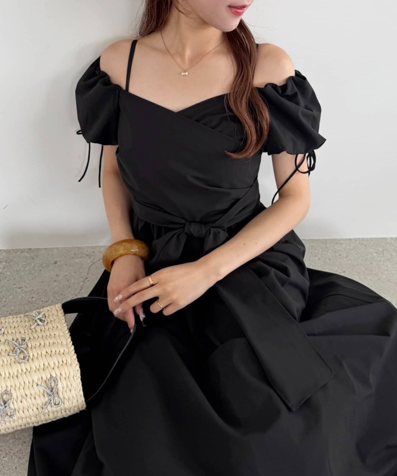 NICE CLAUP / OLIVE des OLIVE OUTLET(ナイスクラップ  / オリーブ デ オリーブ アウトレット) 【one after another】ブラウスセットワンピ