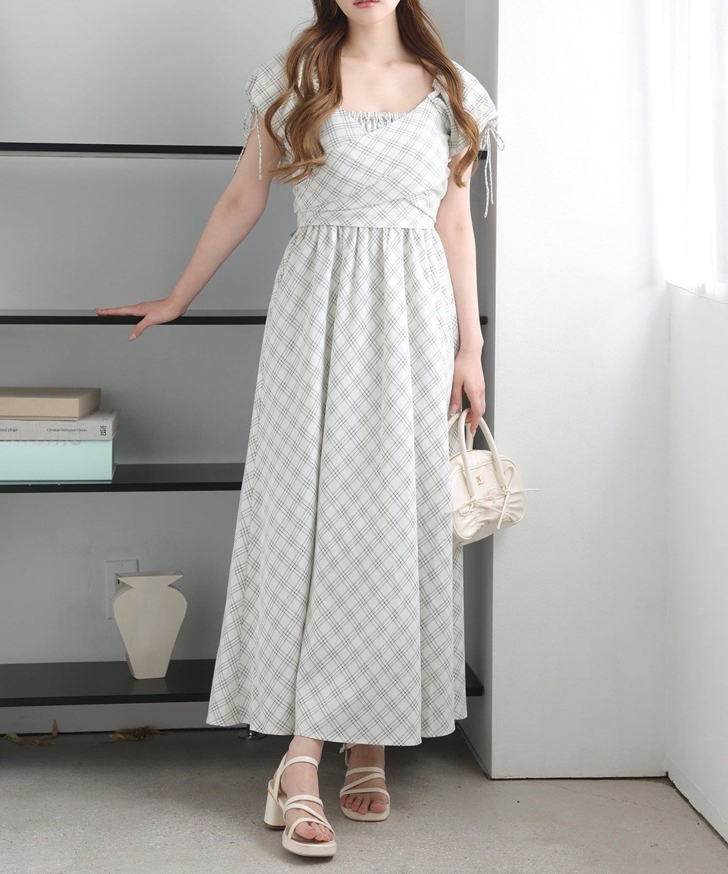 NICE CLAUP / OLIVE des OLIVE OUTLET(ナイスクラップ  / オリーブ デ オリーブ アウトレット) 【one after another】ブラウスセットワンピ