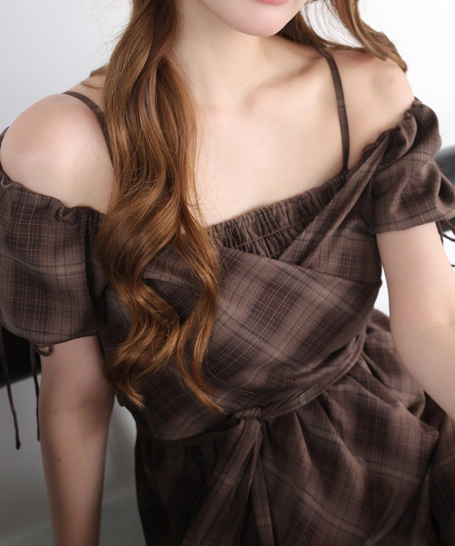 NICE CLAUP / OLIVE des OLIVE OUTLET(ナイスクラップ  / オリーブ デ オリーブ アウトレット) 【one after another】ブラウスセットワンピ