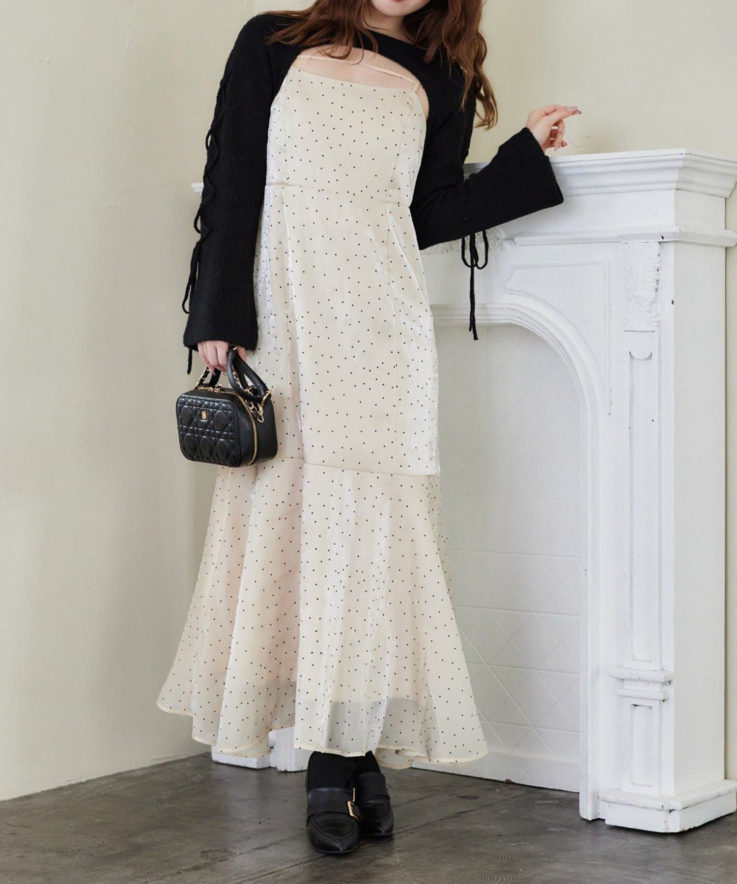 NICE CLAUP / OLIVE des OLIVE OUTLET(ナイスクラップ  / オリーブ デ オリーブ アウトレット) 【one after another】アンサンブルニットワンピ