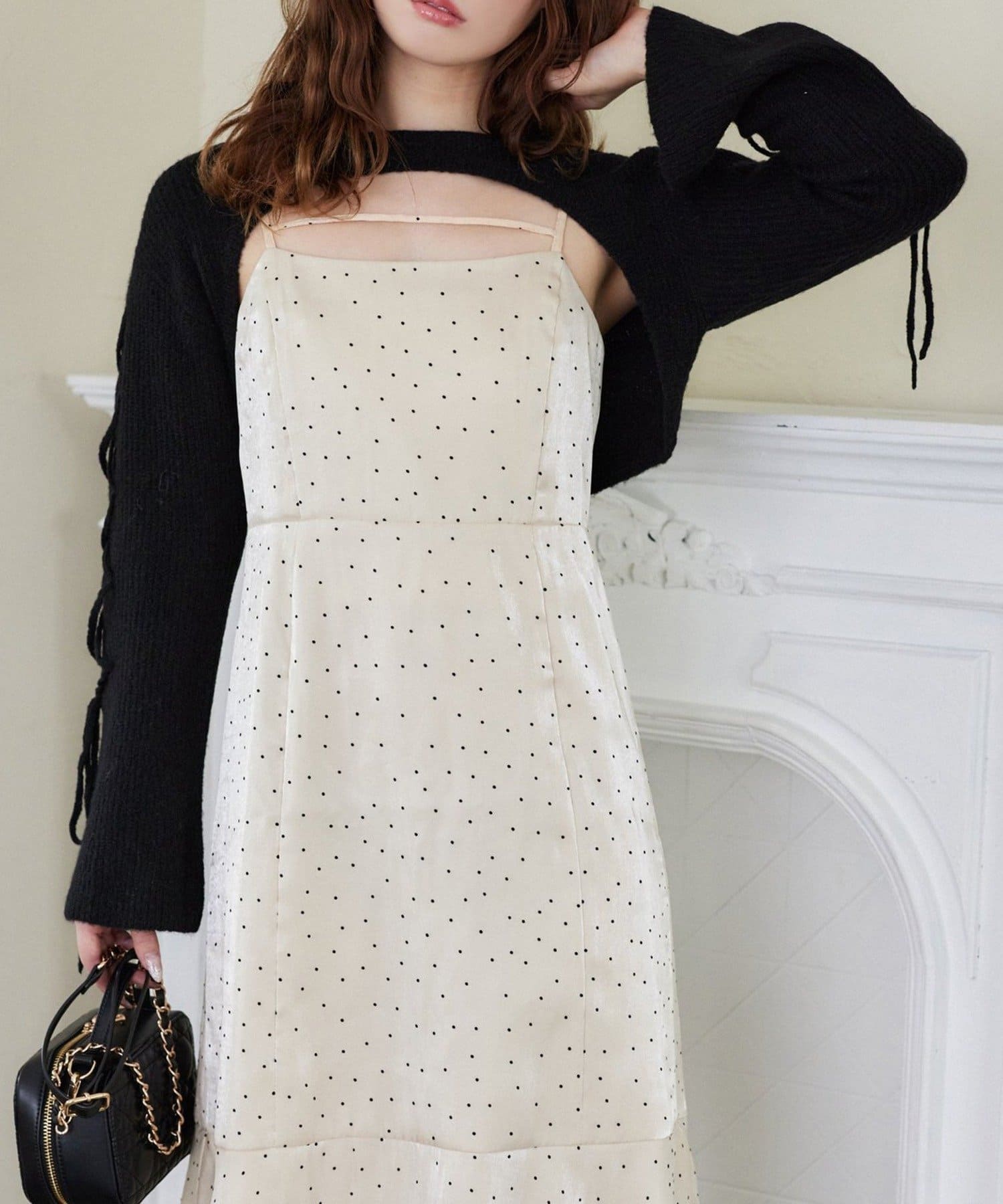 NICE CLAUP / OLIVE des OLIVE OUTLET(ナイスクラップ  / オリーブ デ オリーブ アウトレット) 【one after another】アンサンブルニットワンピ