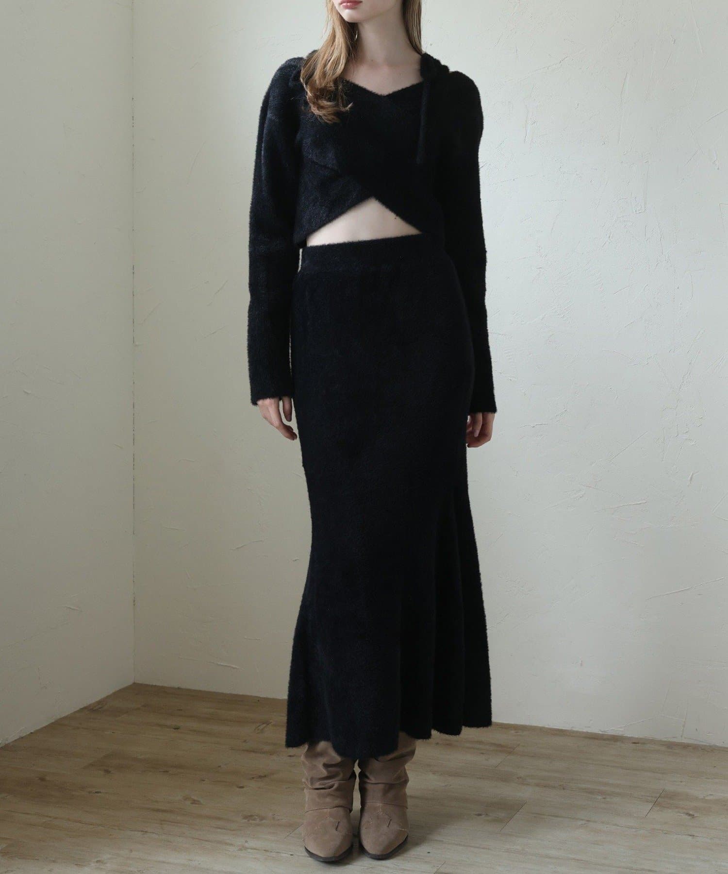 NICE CLAUP / OLIVE des OLIVE OUTLET(ナイスクラップ  / オリーブ デ オリーブ アウトレット) 【Seemi. 】ニットスカート