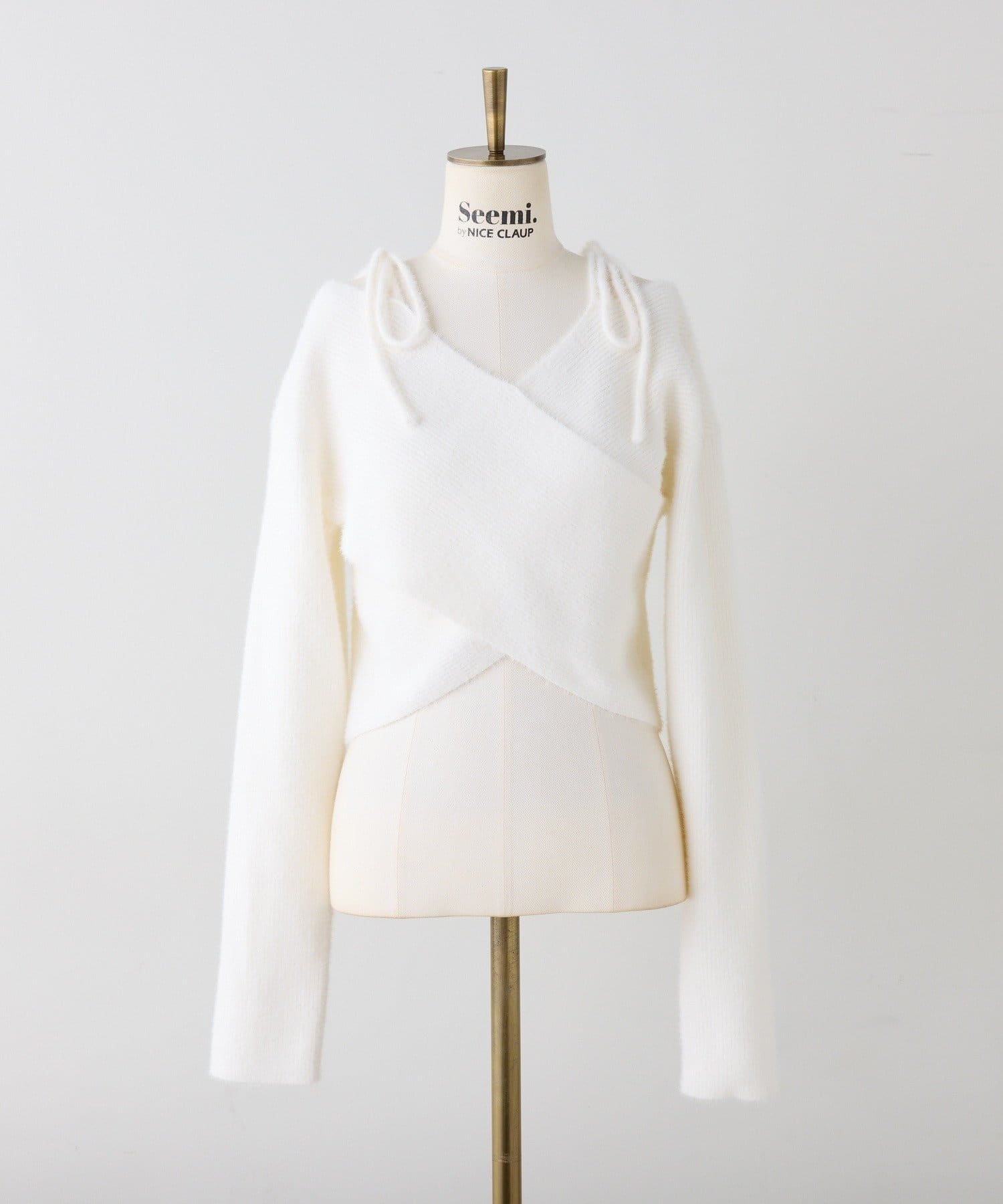 NICE CLAUP / OLIVE des OLIVE OUTLET(ナイスクラップ  / オリーブ デ オリーブ アウトレット) 【Seemi.】クロスニット