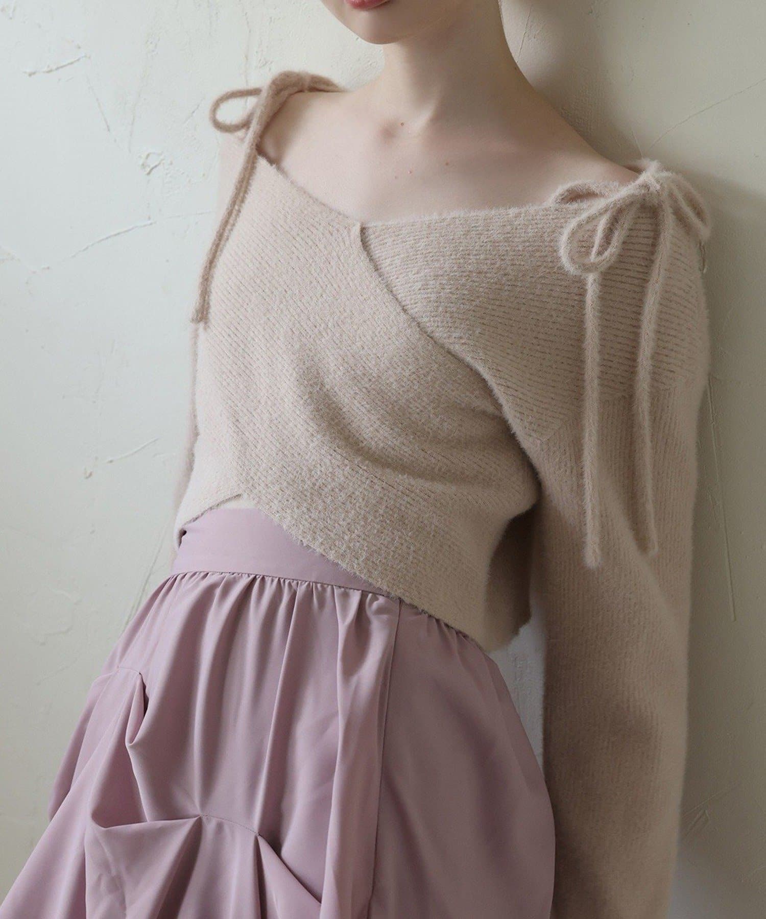 NICE CLAUP / OLIVE des OLIVE OUTLET(ナイスクラップ  / オリーブ デ オリーブ アウトレット) 【Seemi.】クロスニット