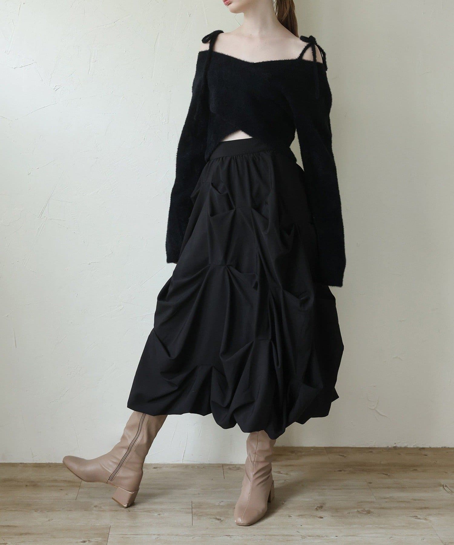 NICE CLAUP / OLIVE des OLIVE OUTLET(ナイスクラップ  / オリーブ デ オリーブ アウトレット) 【Seemi.】クロスニット