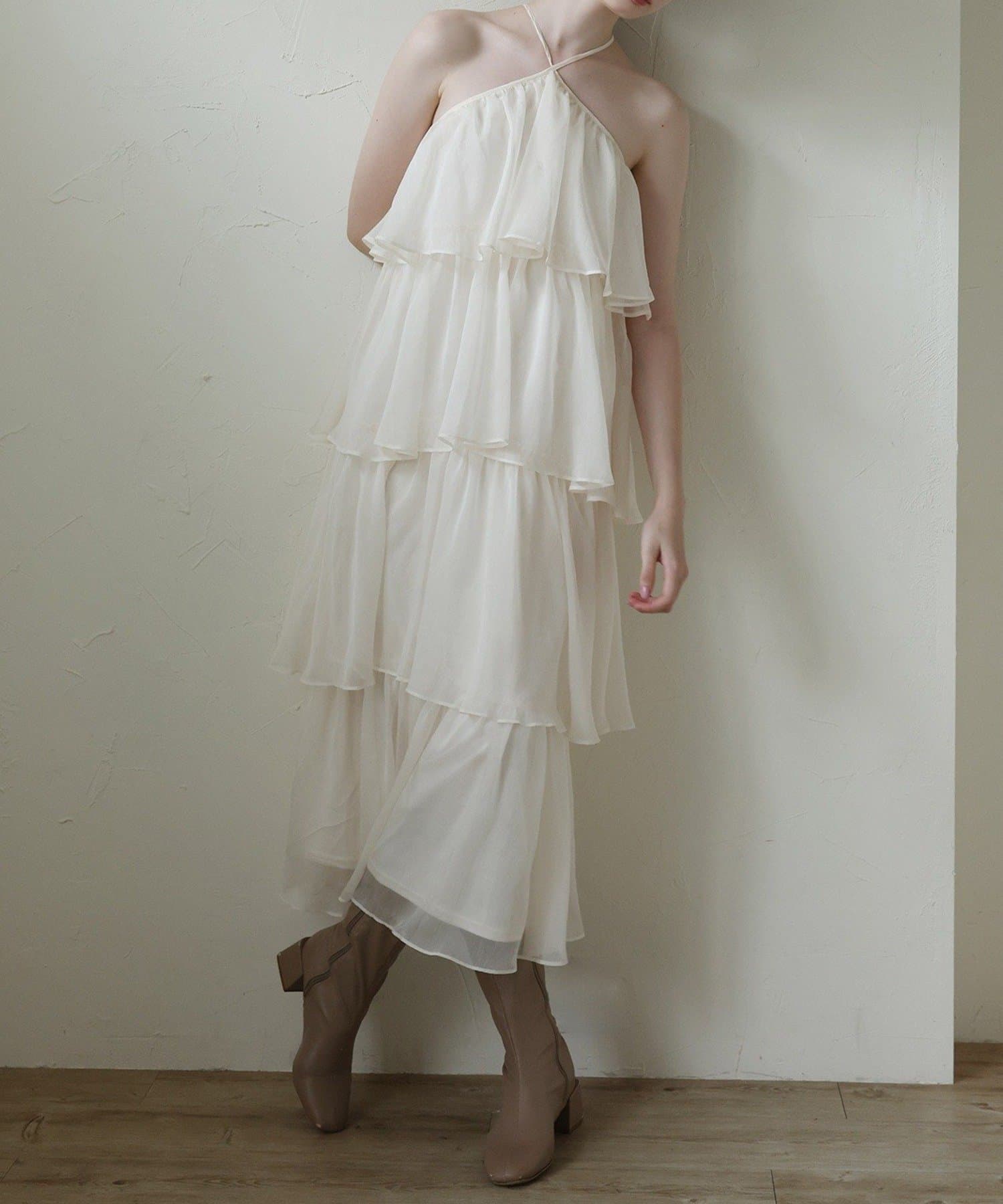 NICE CLAUP / OLIVE des OLIVE OUTLET(ナイスクラップ  / オリーブ デ オリーブ アウトレット) 【Seemi】ティアードワンピ