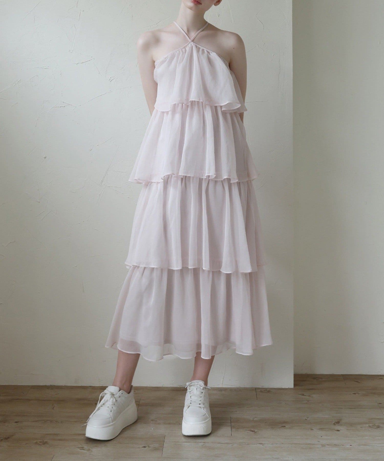 NICE CLAUP / OLIVE des OLIVE OUTLET(ナイスクラップ  / オリーブ デ オリーブ アウトレット) 【Seemi】ティアードワンピ