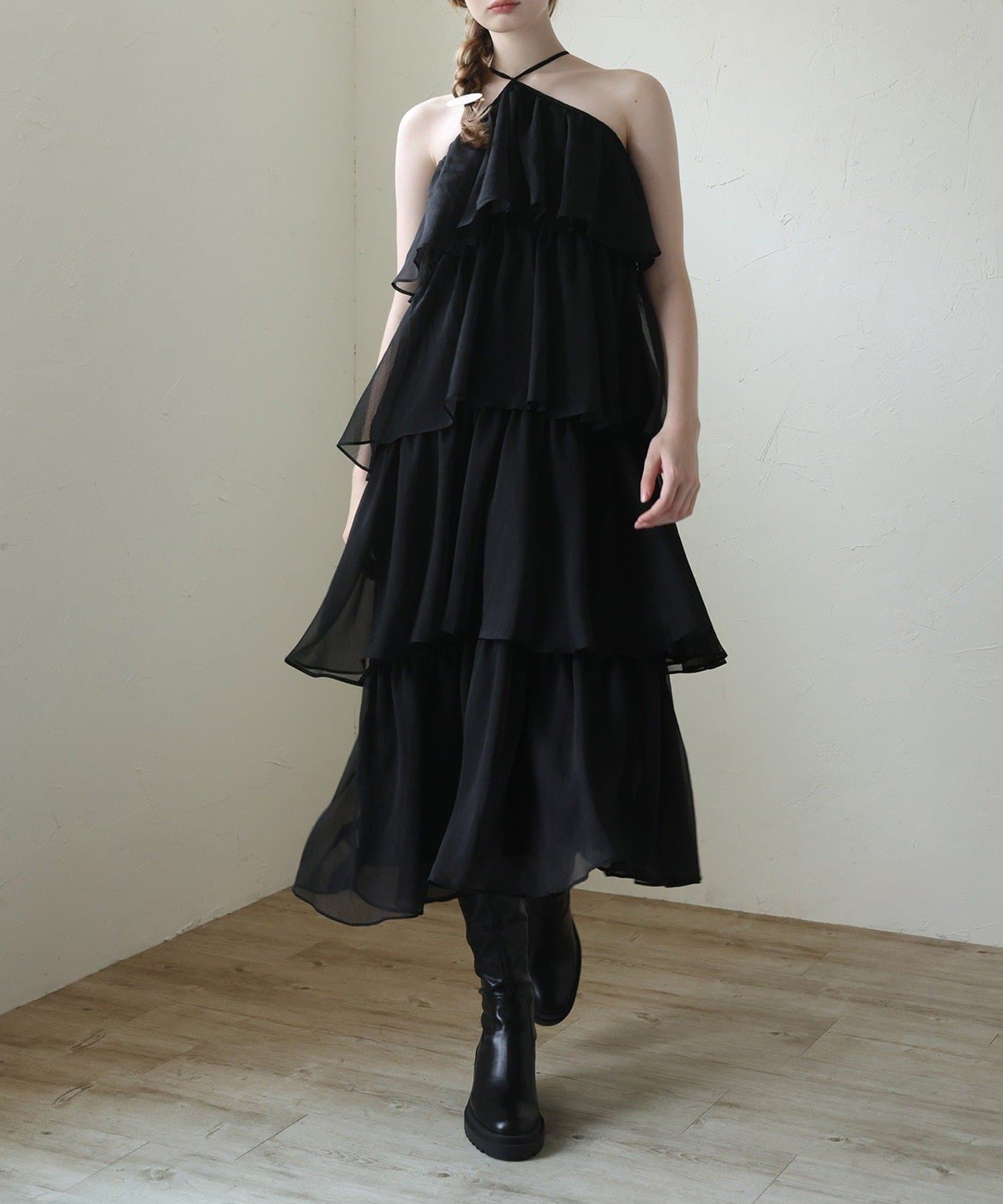 NICE CLAUP / OLIVE des OLIVE OUTLET(ナイスクラップ  / オリーブ デ オリーブ アウトレット) 【Seemi】ティアードワンピ