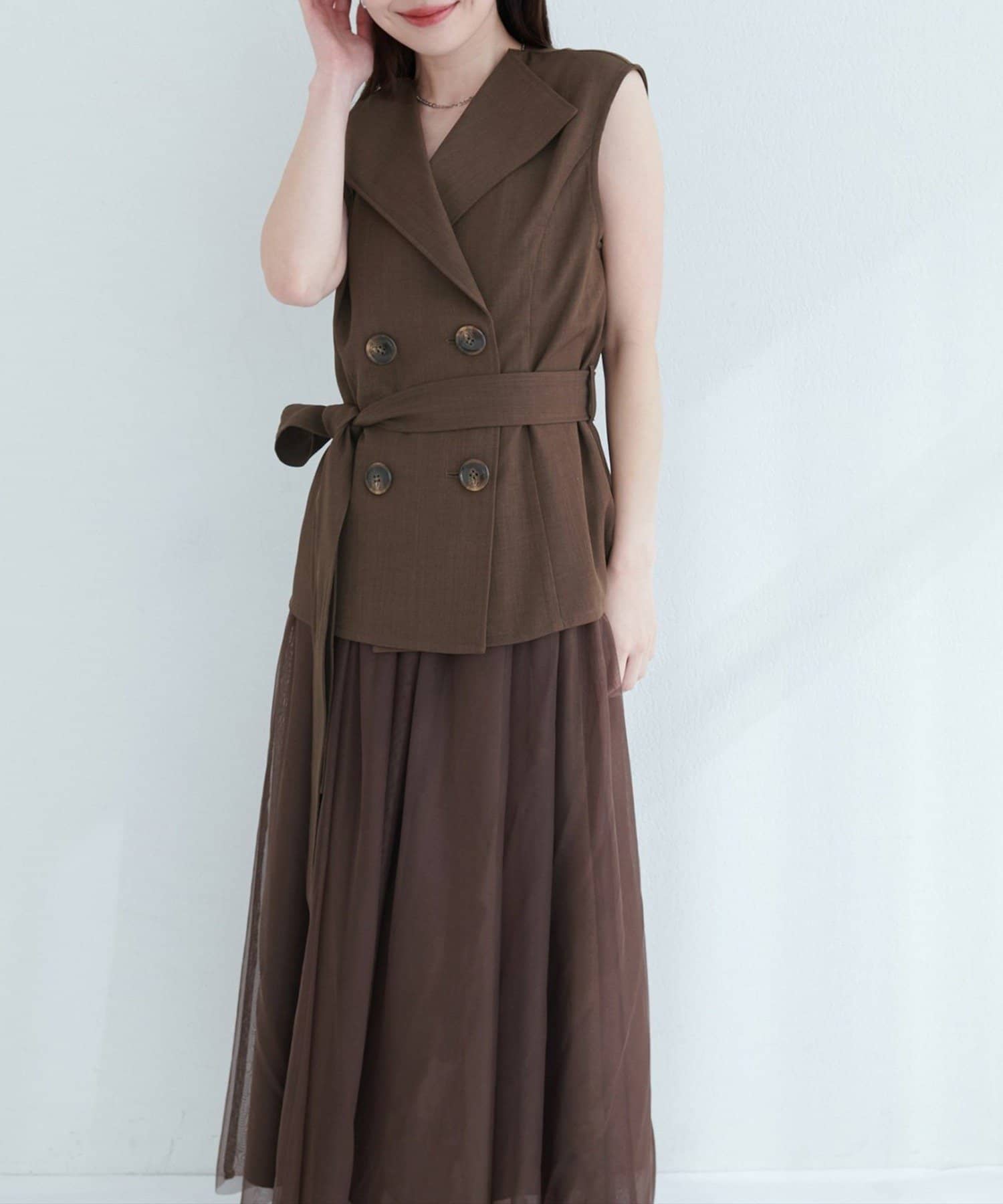 NICE CLAUP / OLIVE des OLIVE OUTLET(ナイスクラップ  / オリーブ デ オリーブ アウトレット) 【EVERY.VERY niceclaup】ベストセットキャミワンピース