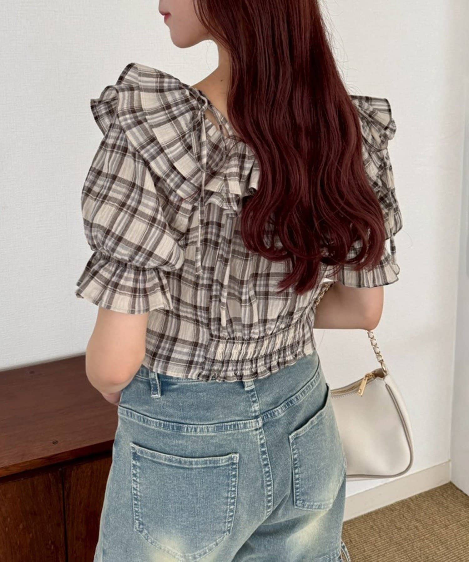 NICE CLAUP / OLIVE des OLIVE OUTLET(ナイスクラップ  / オリーブ デ オリーブ アウトレット) 【one after another】ドロストブラウス