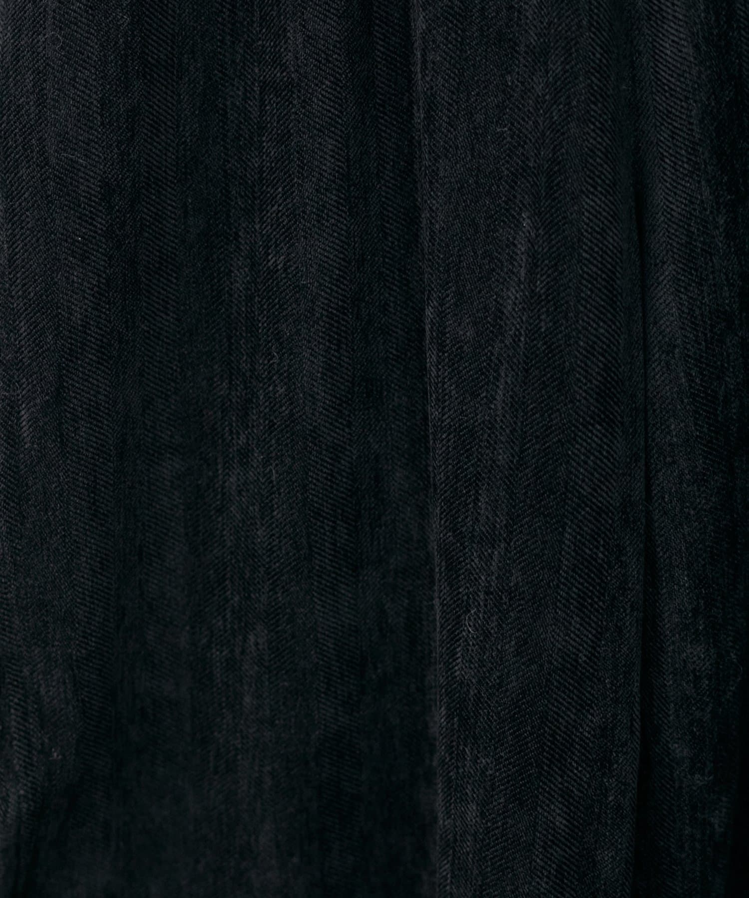 LARUTA(ラルータ) ベロア見えヘリンボーンカーブパンツ