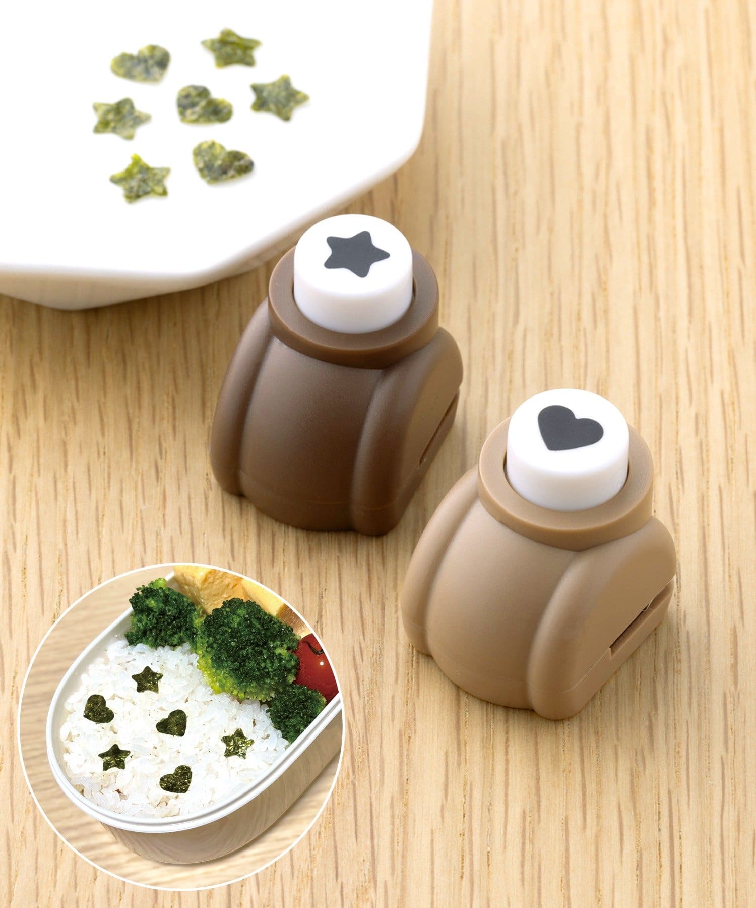 3COINS(スリーコインズ) 海苔カッター2個セット：Sサイズ／KITINTO