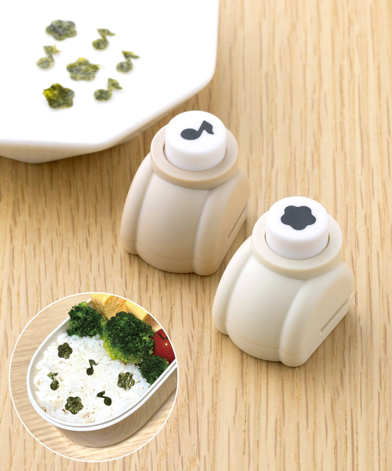 3COINS(スリーコインズ) 海苔カッター2個セット：Sサイズ／KITINTO