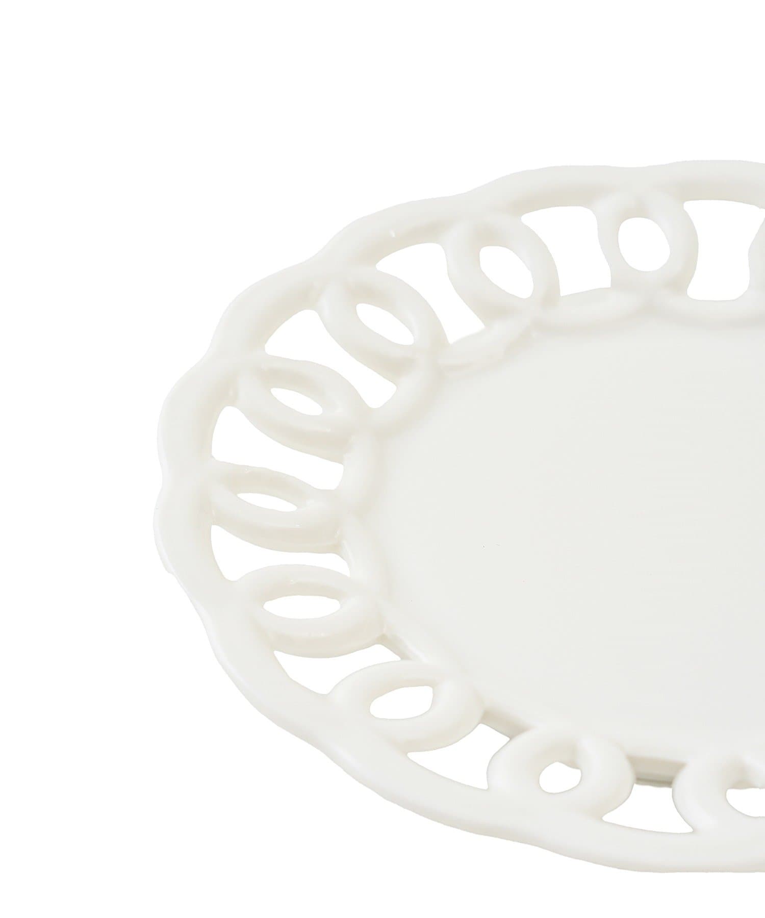 3COINS(スリーコインズ) レース小皿：12cm