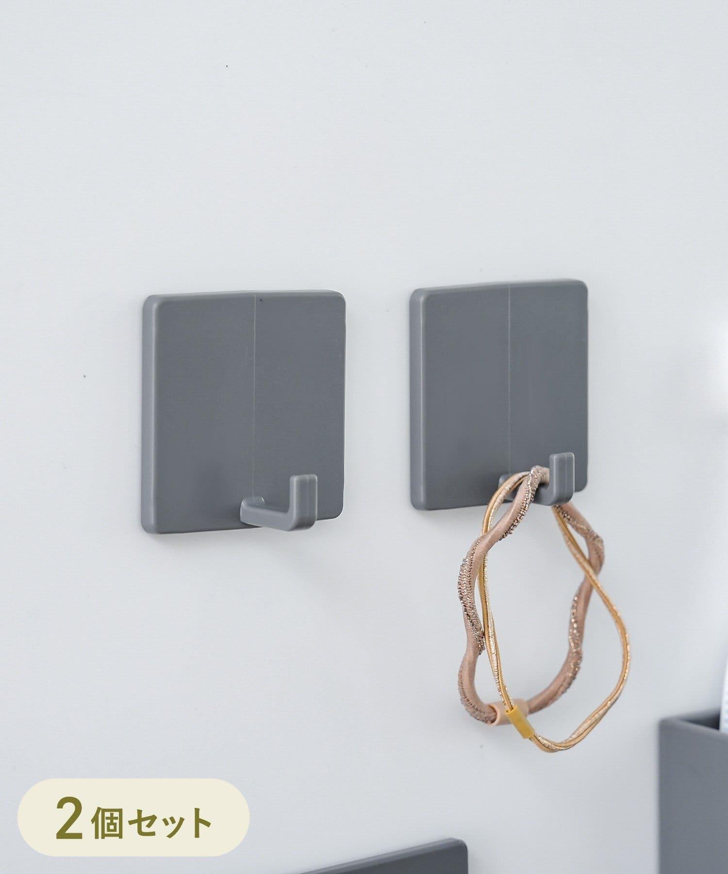 3COINS(スリーコインズ) マグネットフック2個セット