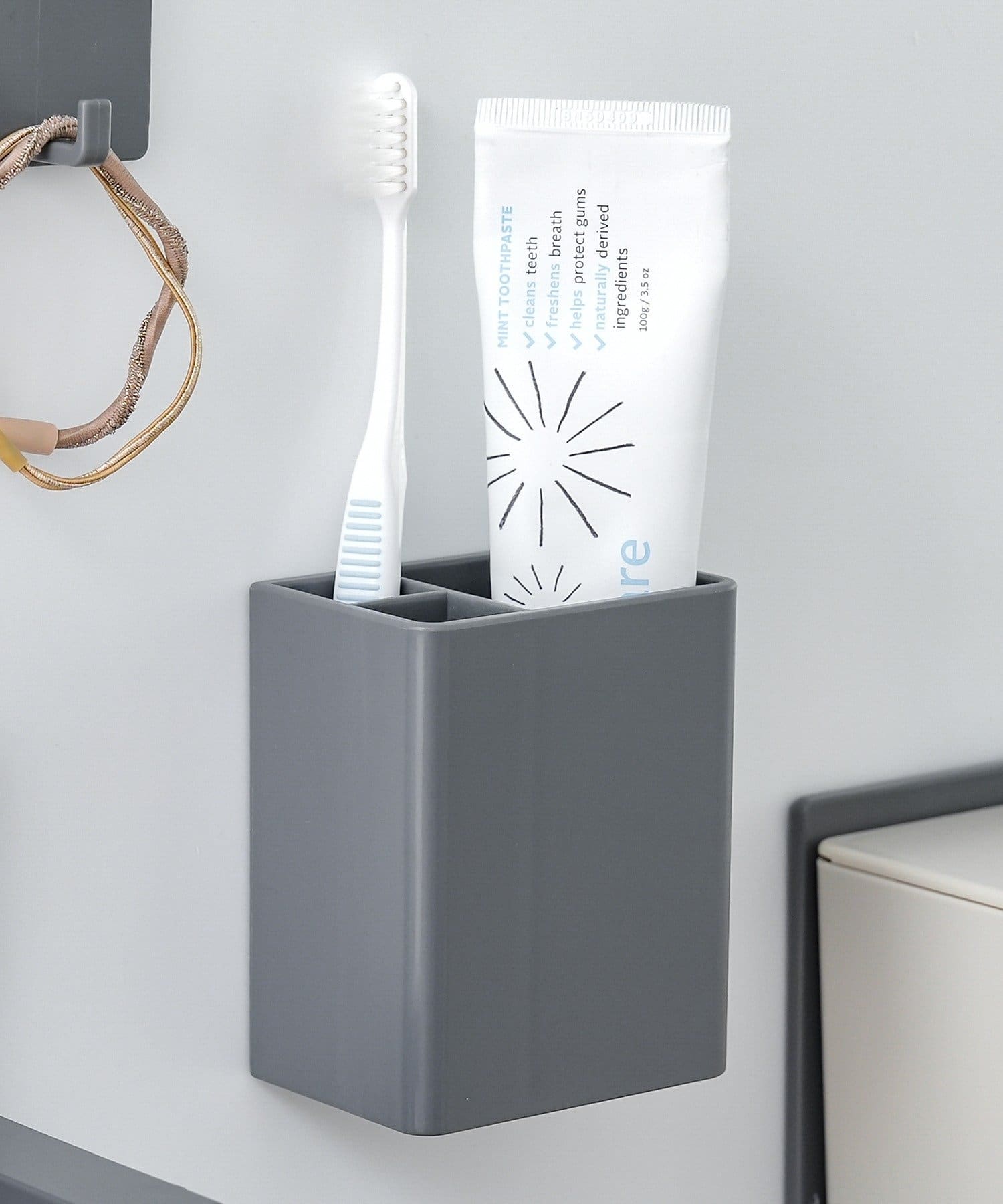 3COINS(スリーコインズ) マグネット歯ブラシホルダー